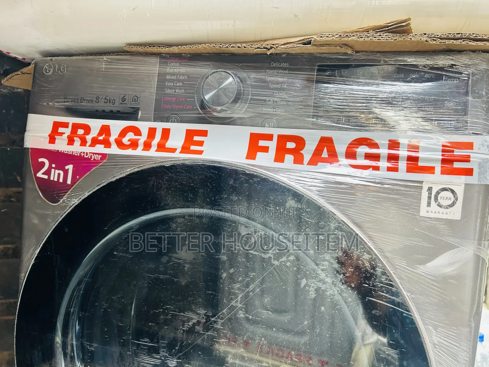 8kg LG Wash and 5kg Dry Washing Machine