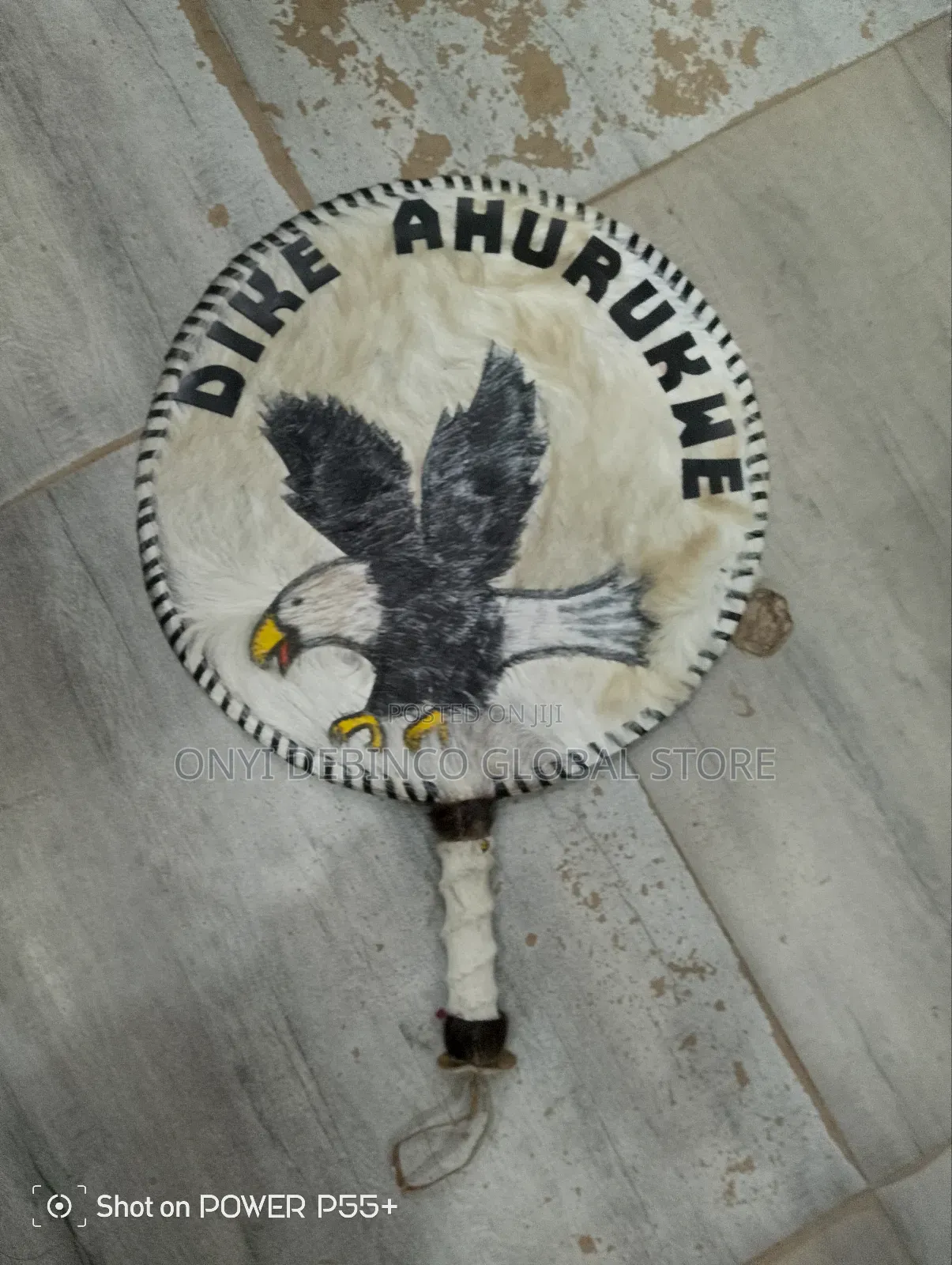 Eagle Igbo Hand Fan for Wedding, for Chieftaincy Title Akupe Hand Fan