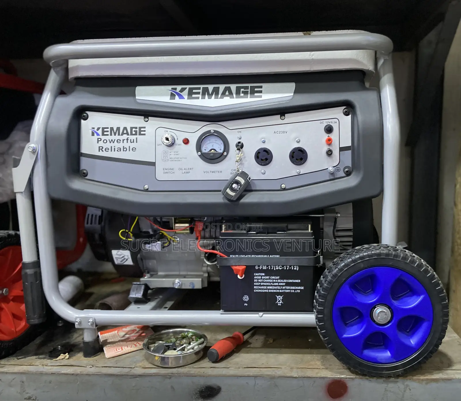 12kva Model Km13000e2r Kemage 100% Copper Generator [Remote Copper]