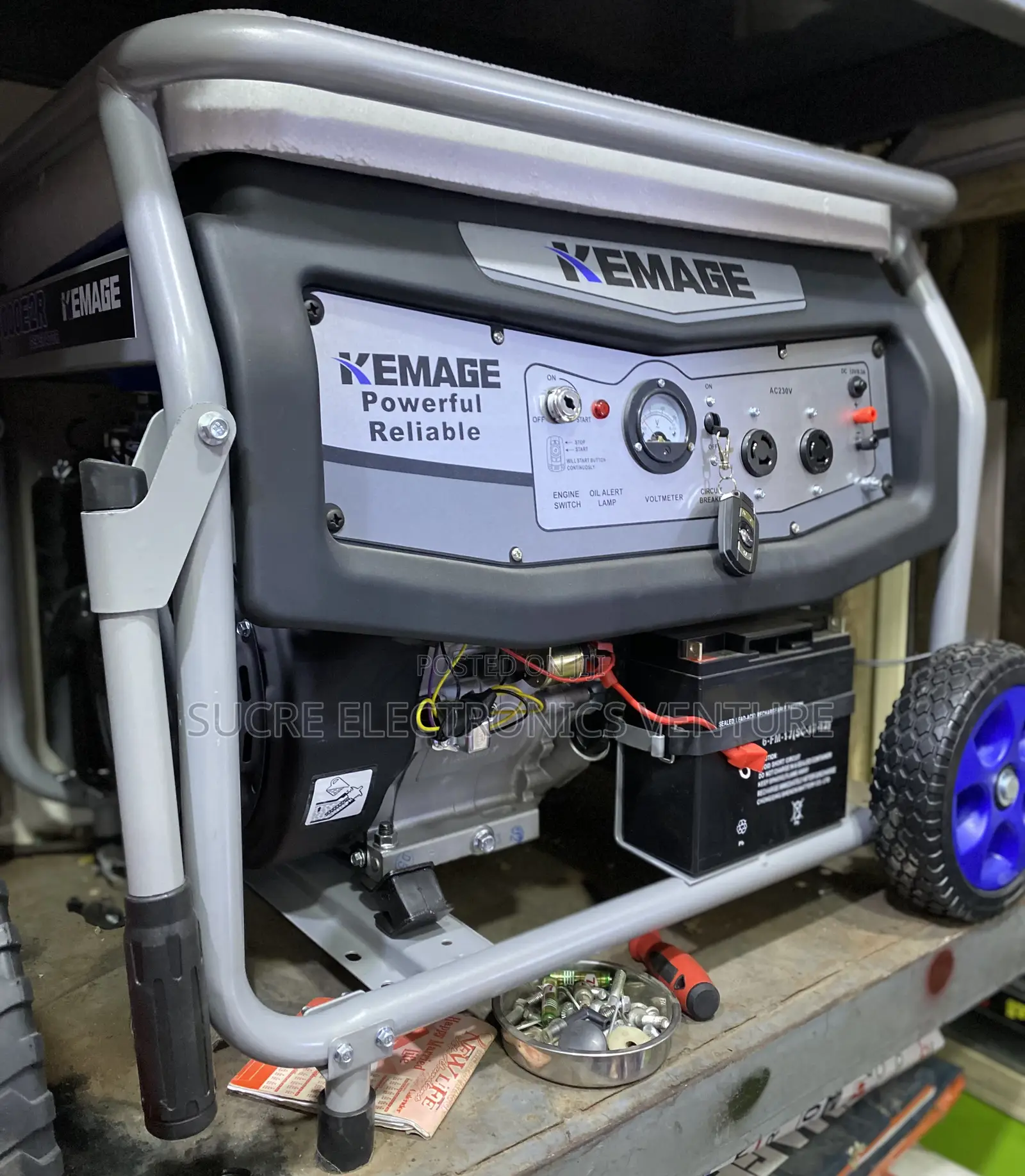 12kva Model Km13000e2r Kemage 100% Copper Generator [Remote Copper]