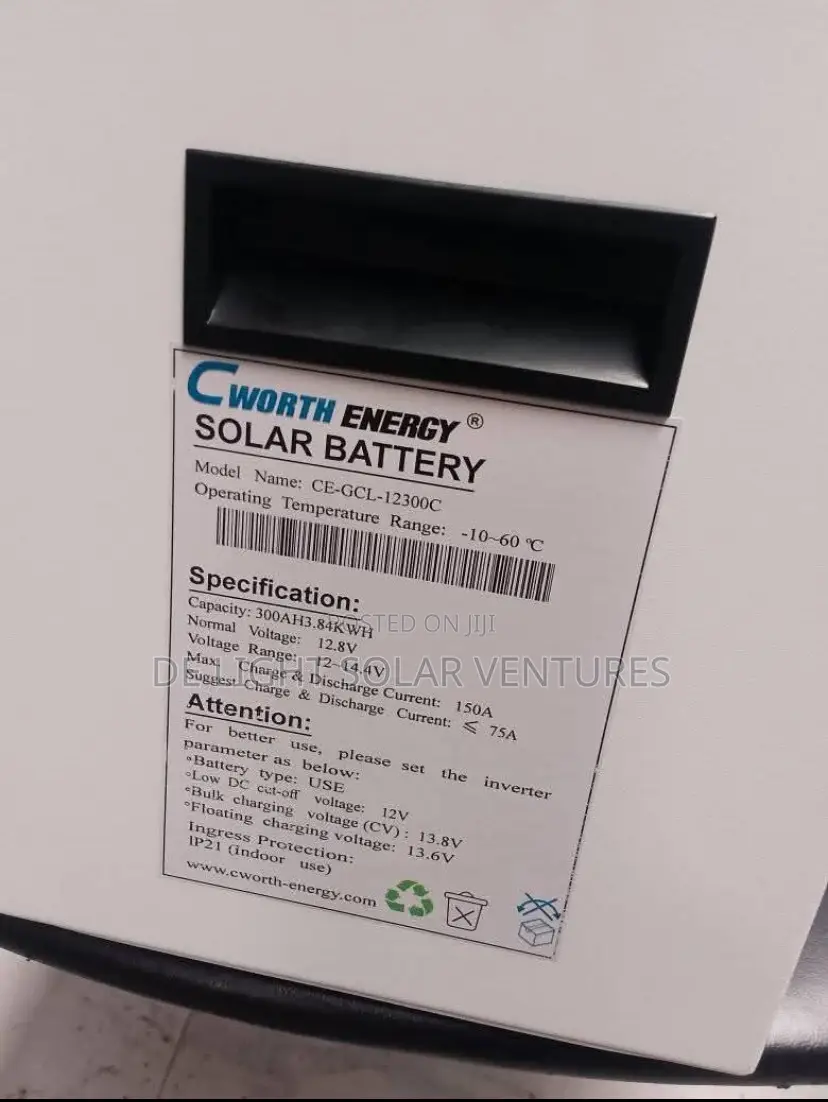 300ah 3.84kwh Cworth Lithium Battery 12v