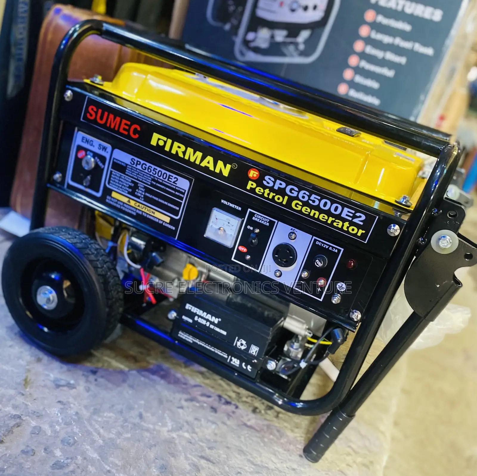 Sumec Generator 4.8kva Spg6500e2 Generator (100% Standard Copper Coil)