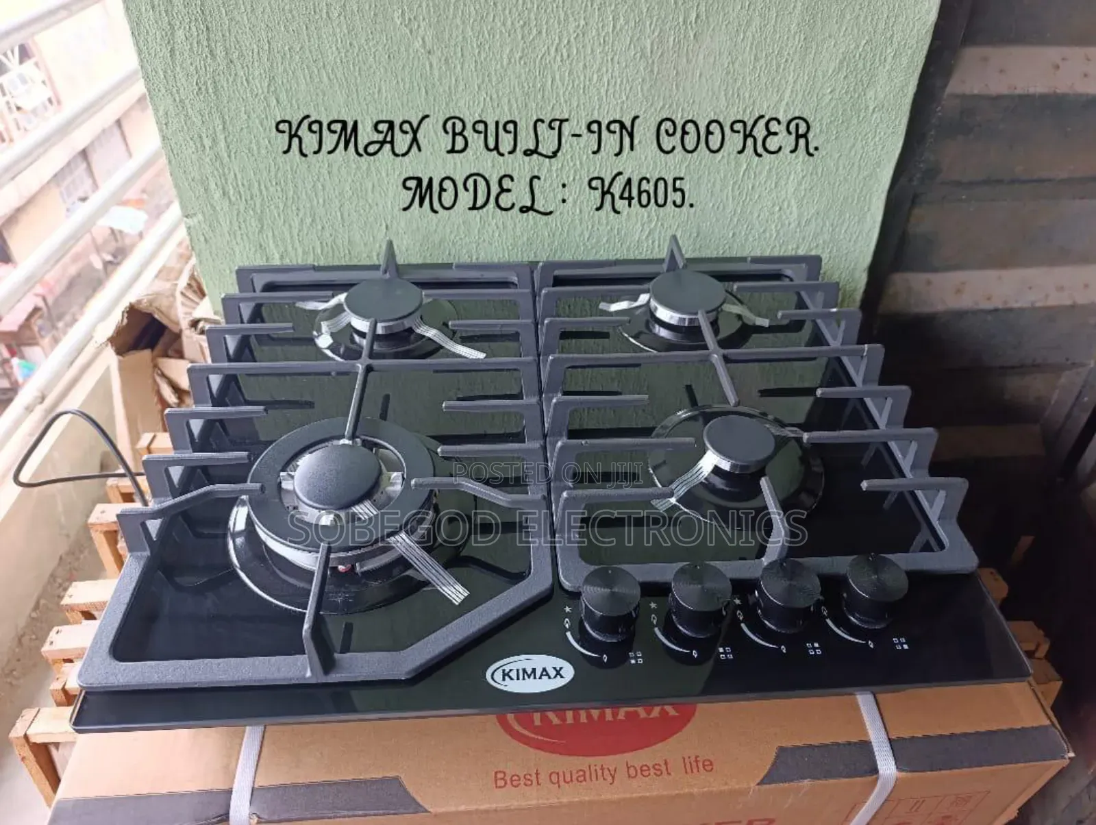 Original Kimax Built-in Gas Cooker 4 Burners