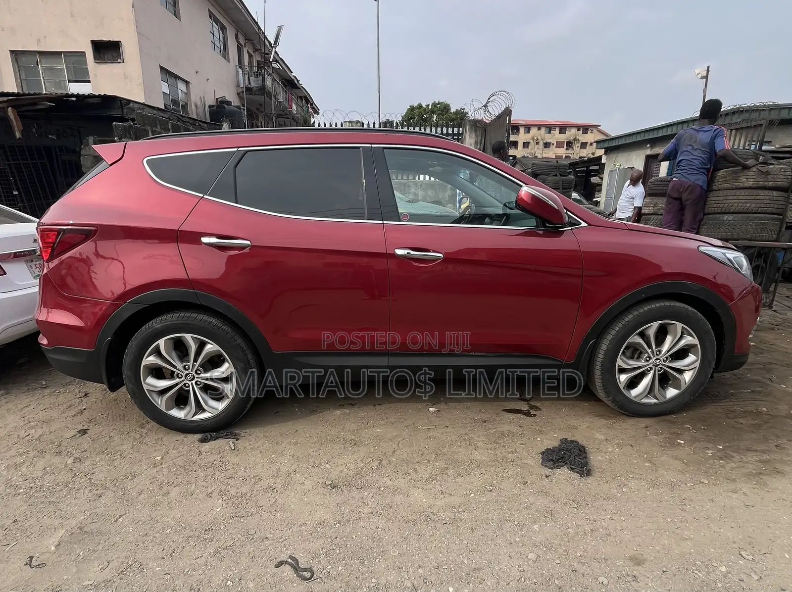 Hyundai Santa Fe SE AWD 2017 Red