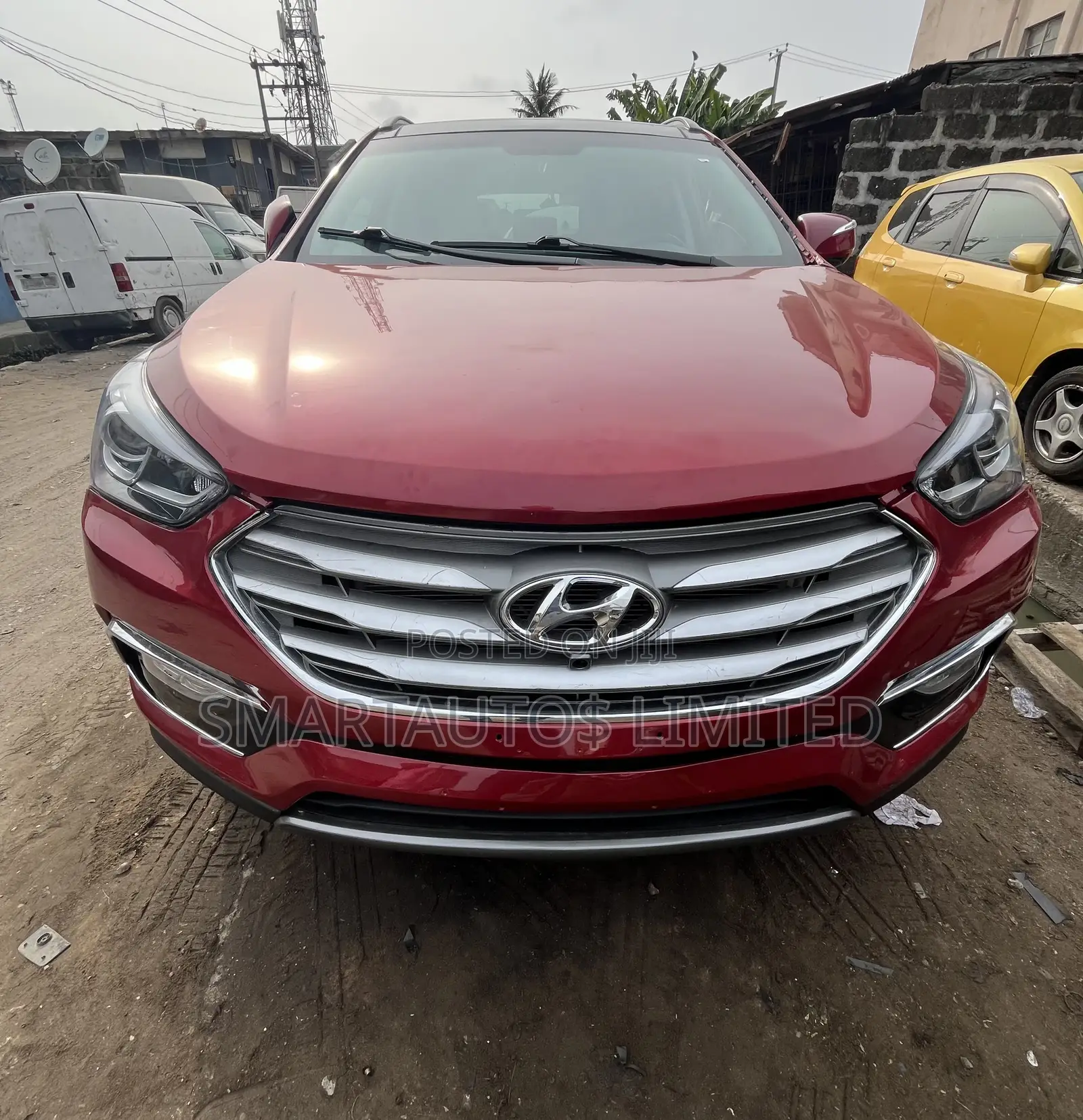 Hyundai Santa Fe SE AWD 2017 Red