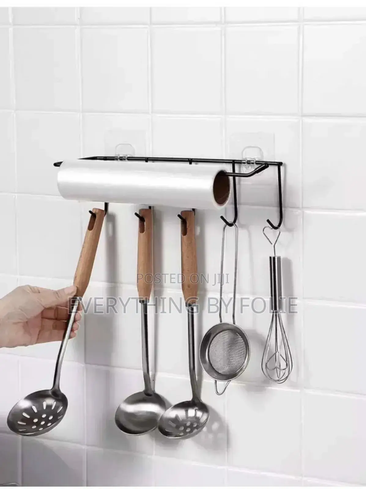 Kitchen Tissue/Spoon Holder With Super Suction