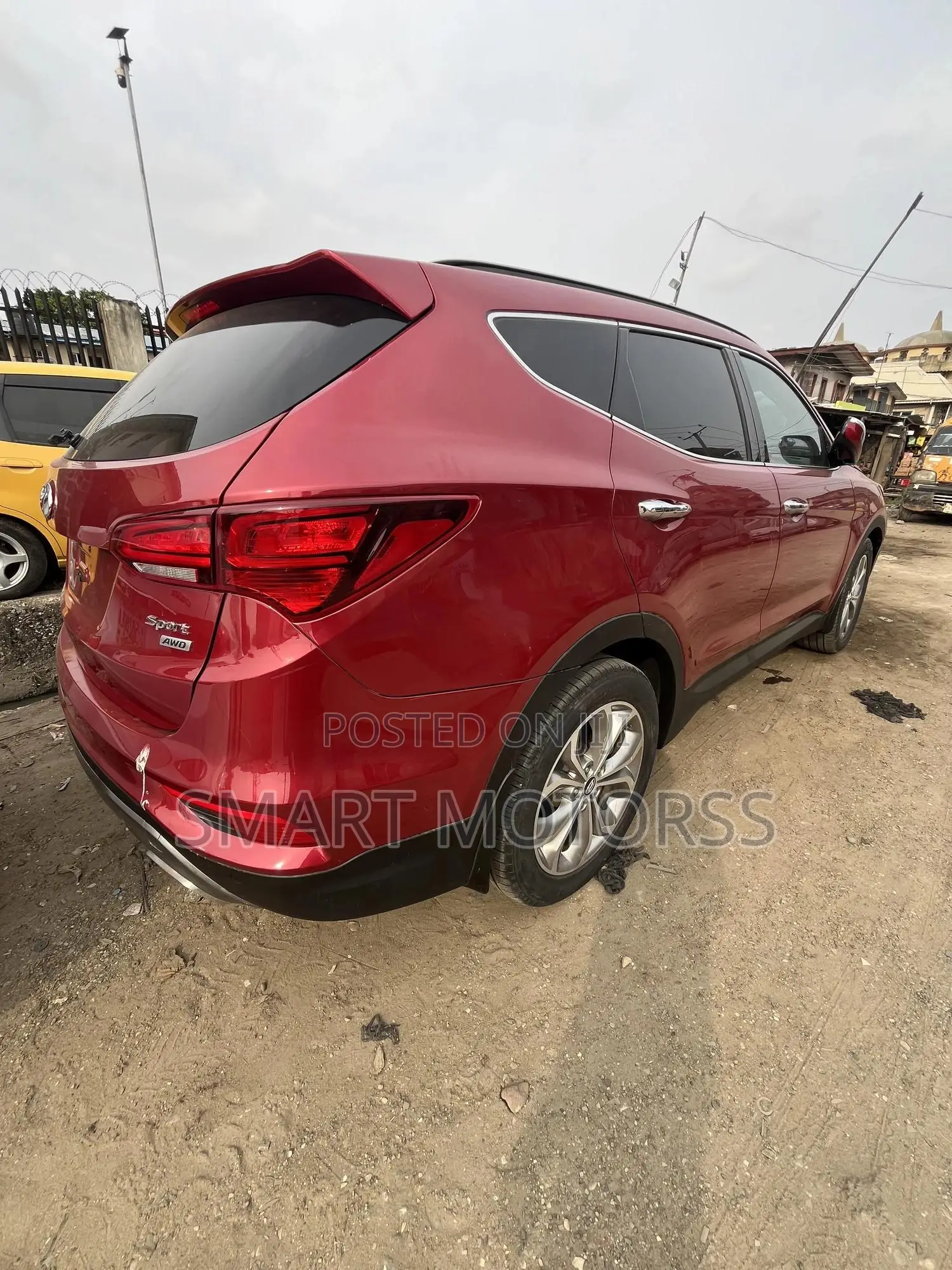 Hyundai Santa Fe SE AWD 2017 Red