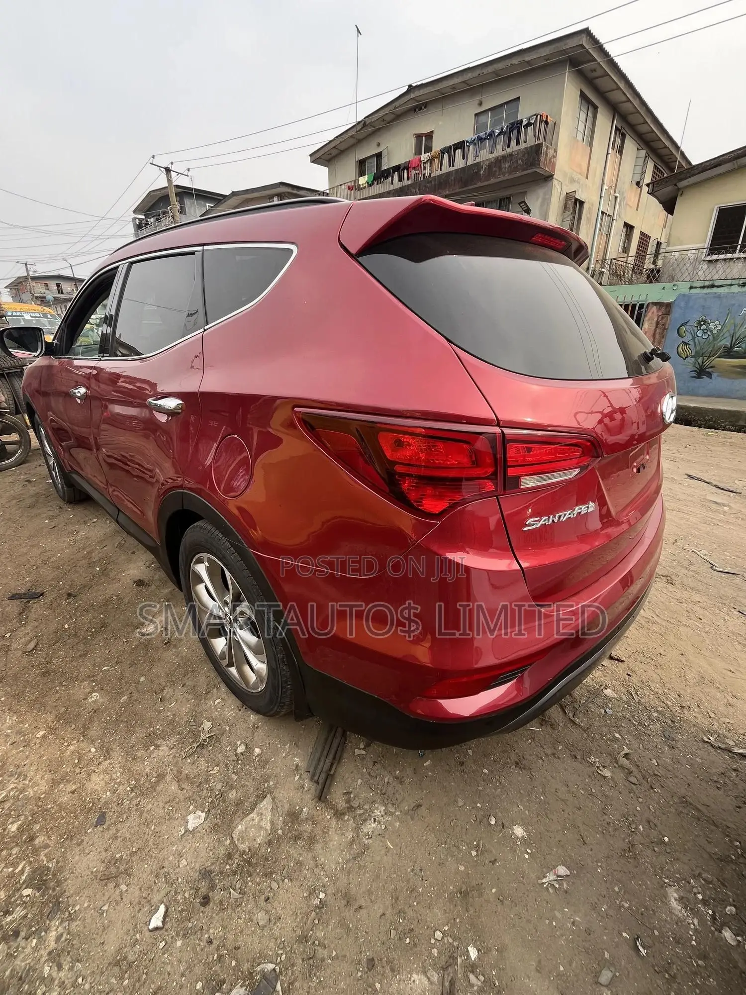 Hyundai Santa Fe SE AWD 2017 Red