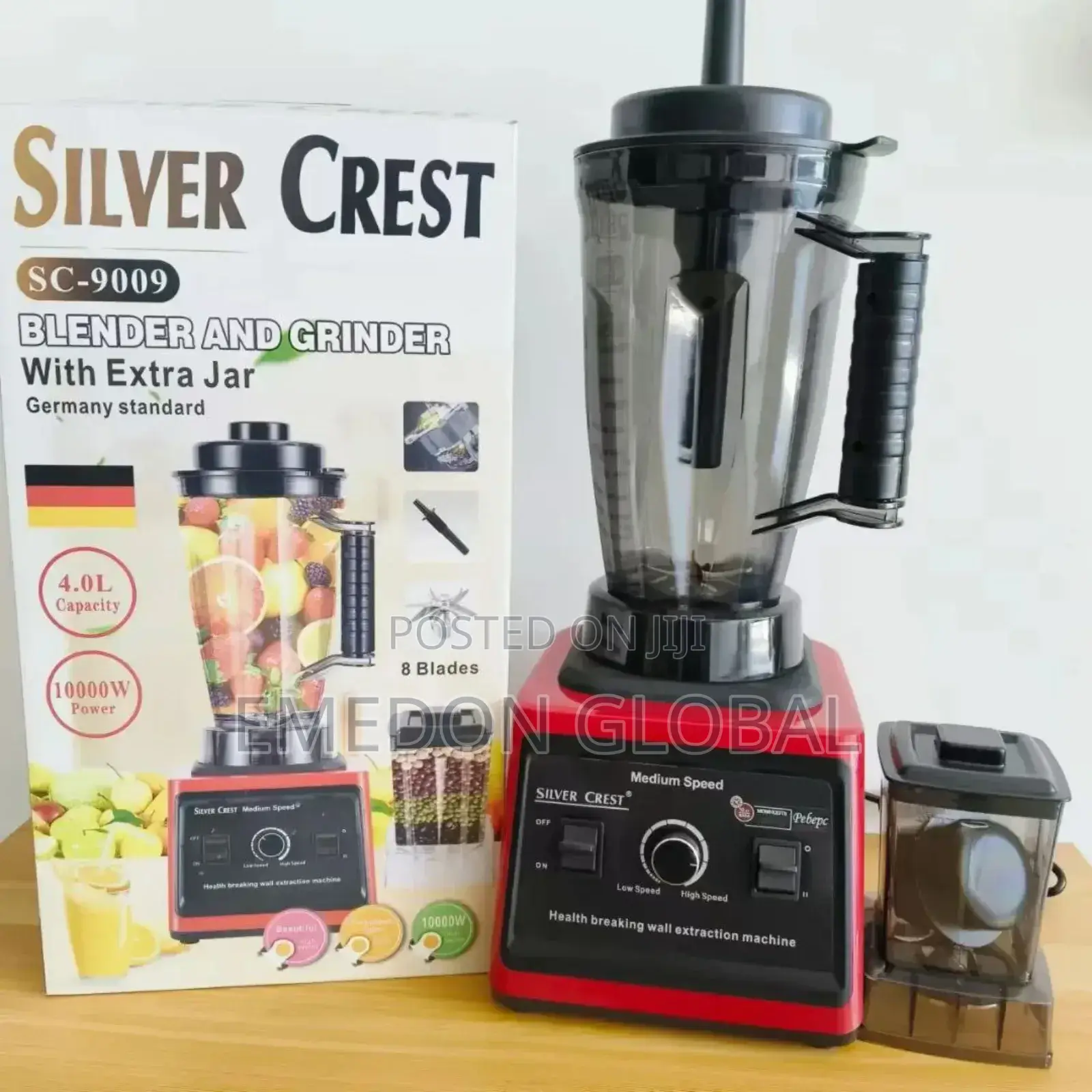 Silver Crest Electric Double Cup High Speed Multifunctional Blender