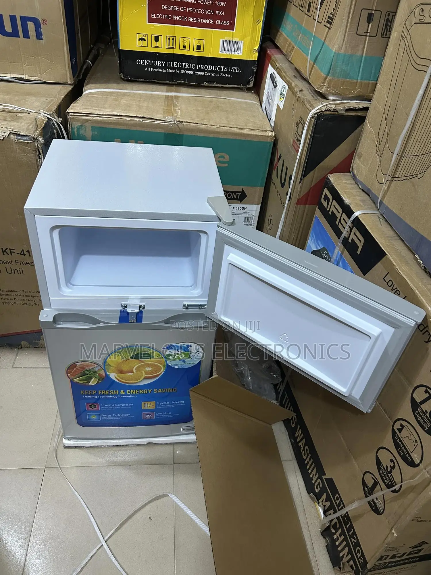 Brand New Polystar Double Door Refrigerator Full Coper Enginewarranty