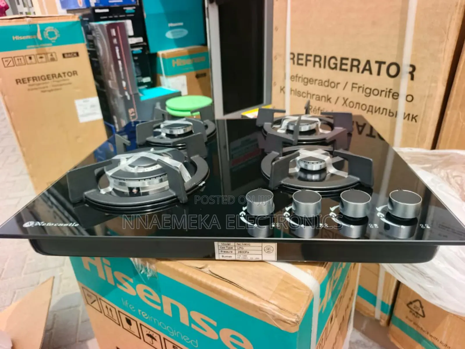 Newcastle Built-in Cabinet 4 Buner Gas Cooker 60×60cm