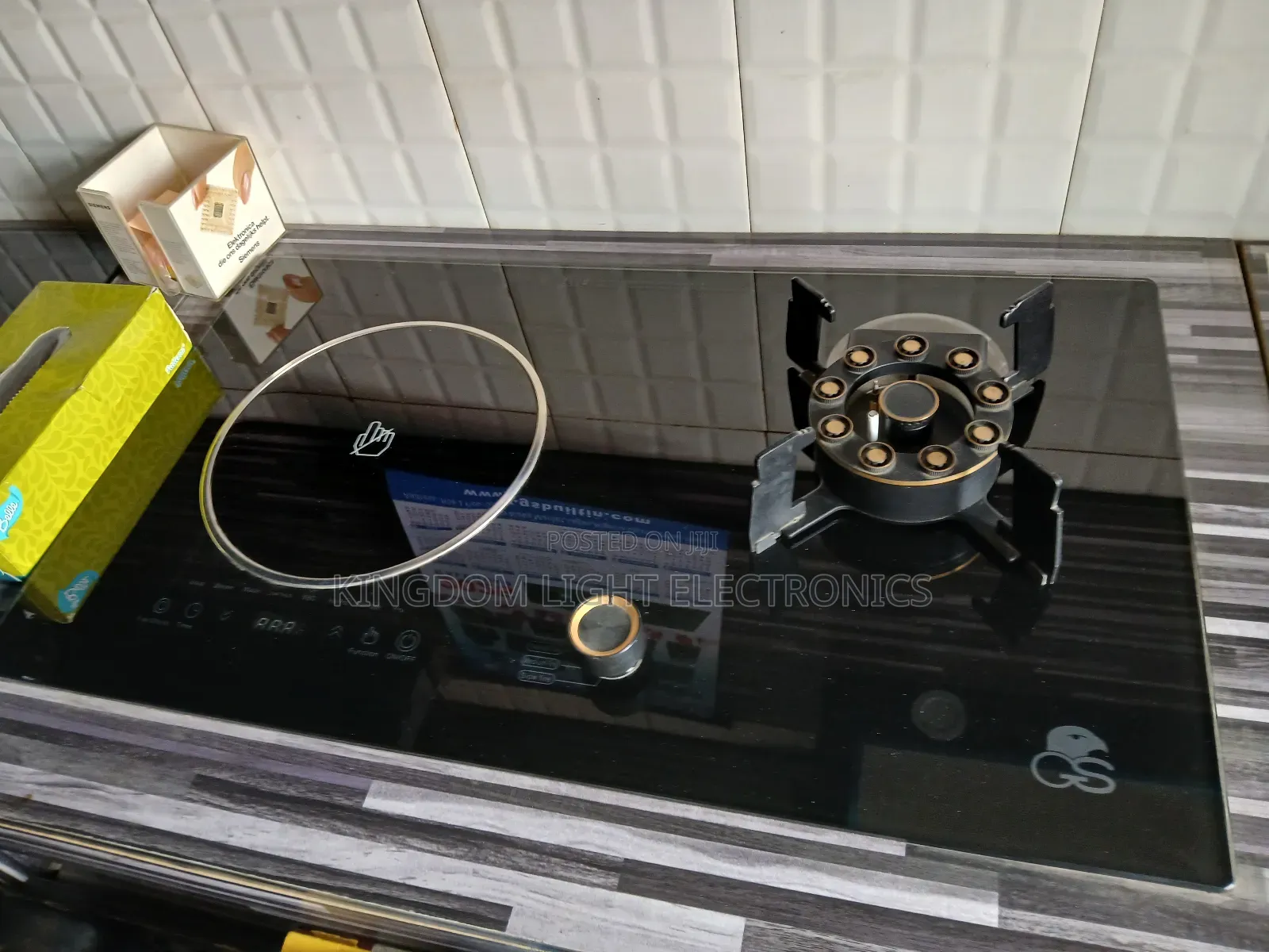 Gs Luxury Inbuilt Flip Up 1 Gas 1 Electric Cooker 100% Copper
