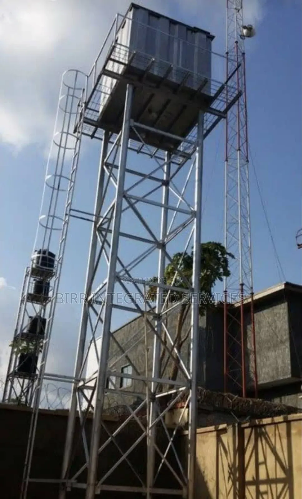 Water Scaffold, Water Stanchion, Reliable Steel Water Tank