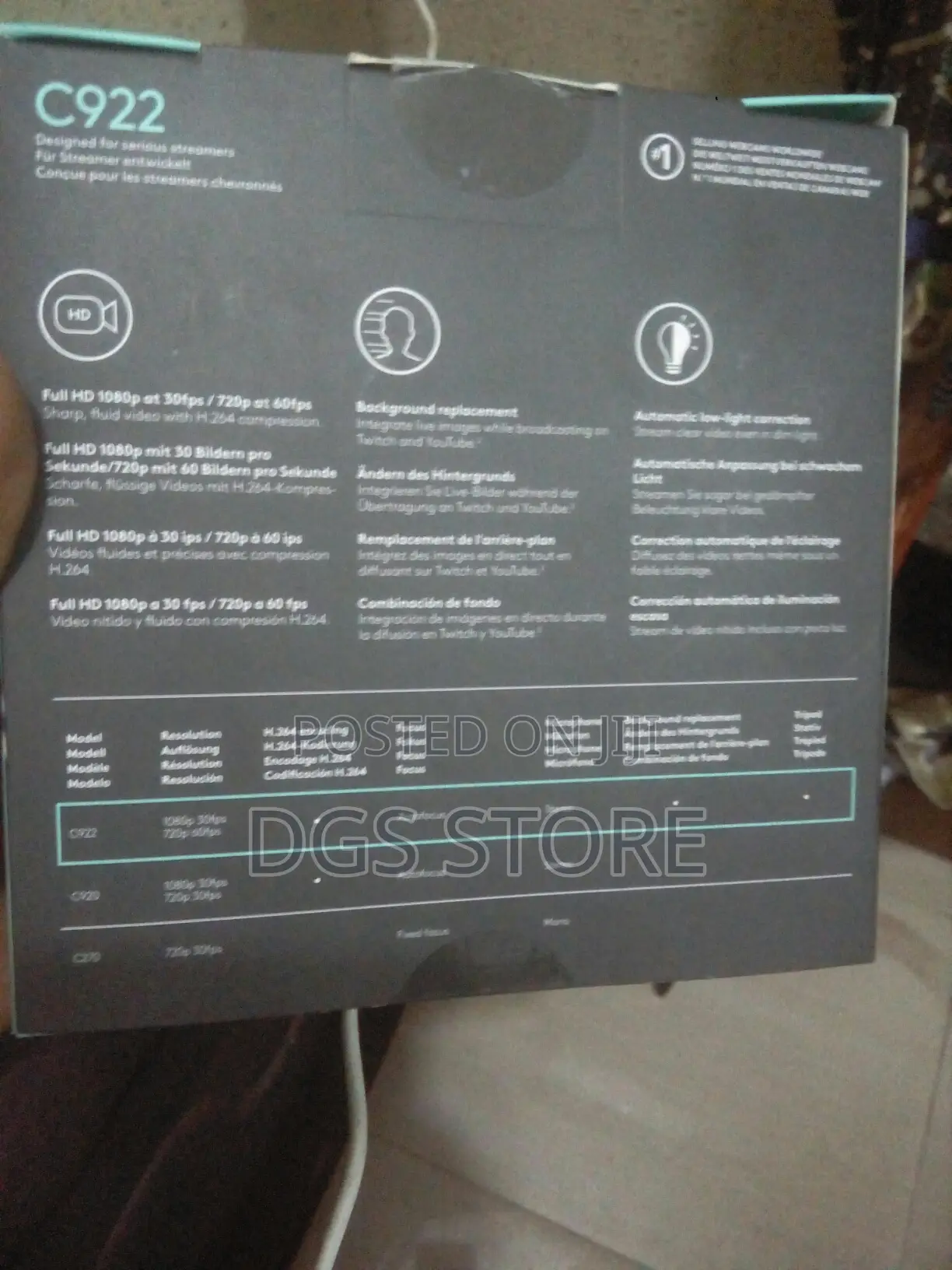 Logitech C922 Pro Stream Webcam
