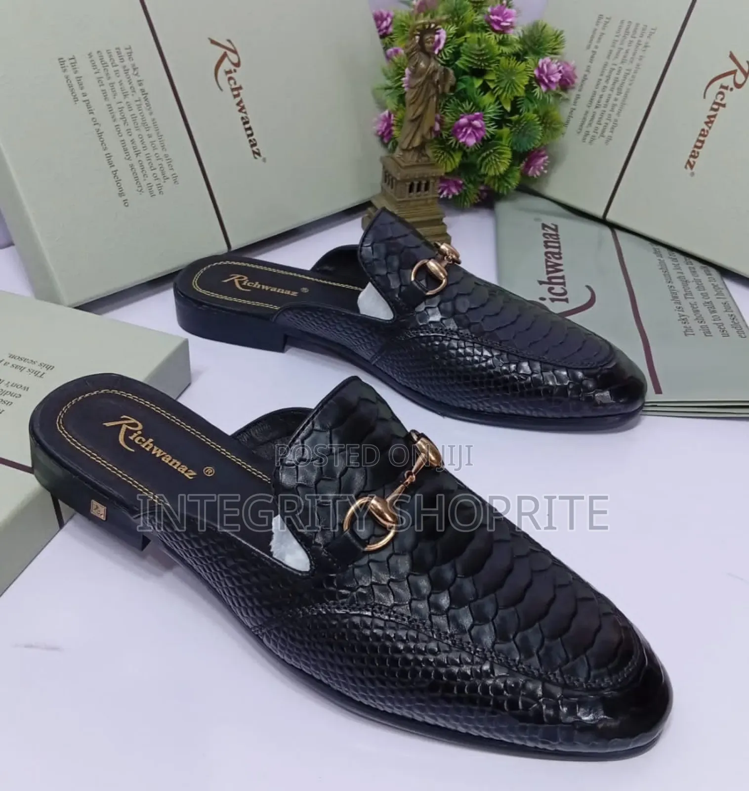 Richwanaz Men's Half Loafers