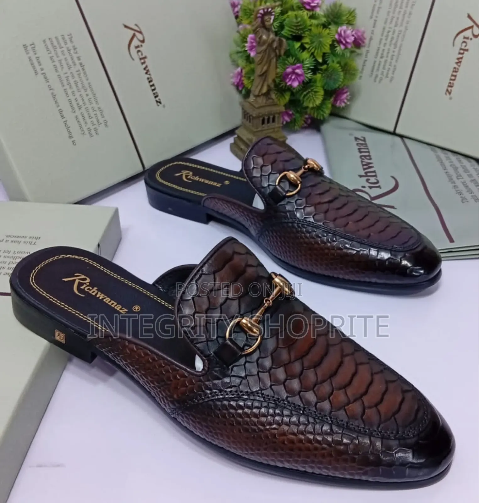 Richwanaz Men's Half Loafers