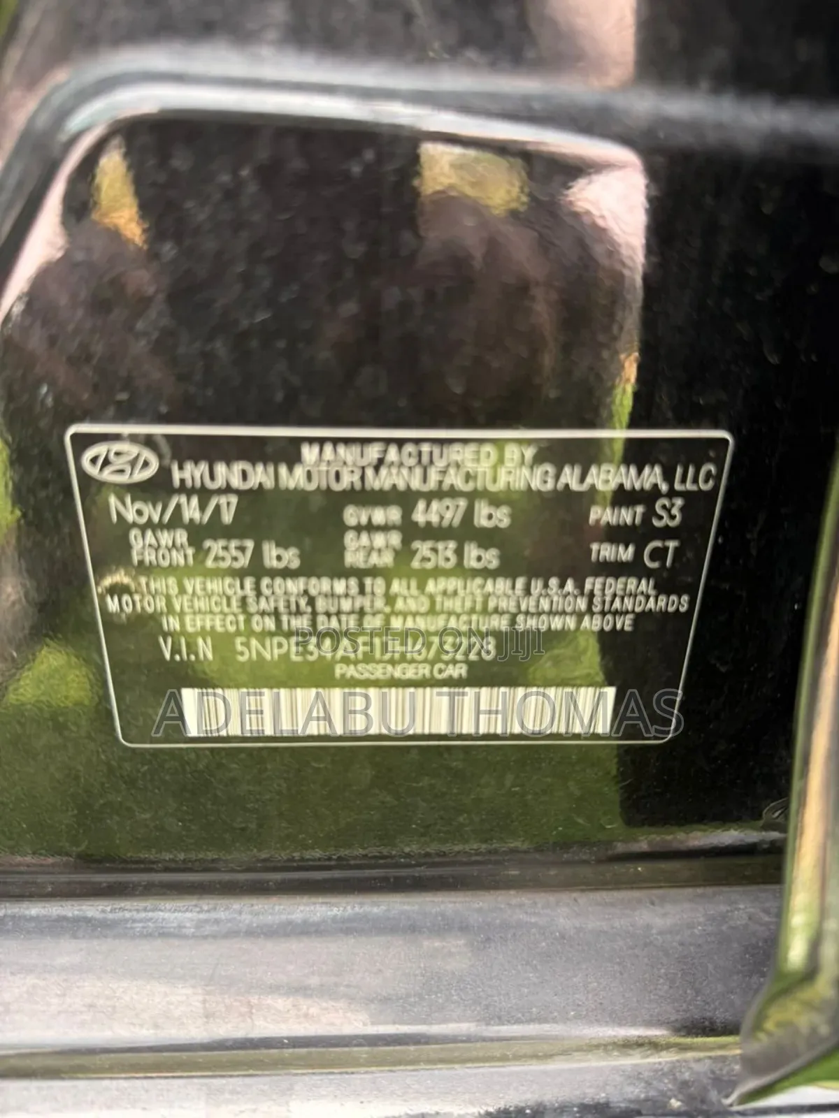 Hyundai Sonata 2018 Black