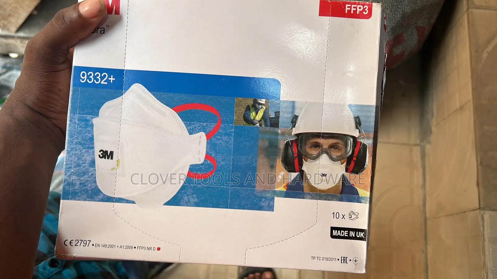 3m 9332+ Ffp3 Dust Mask Aura Nr D Valved Fold Flat Mist Respirator