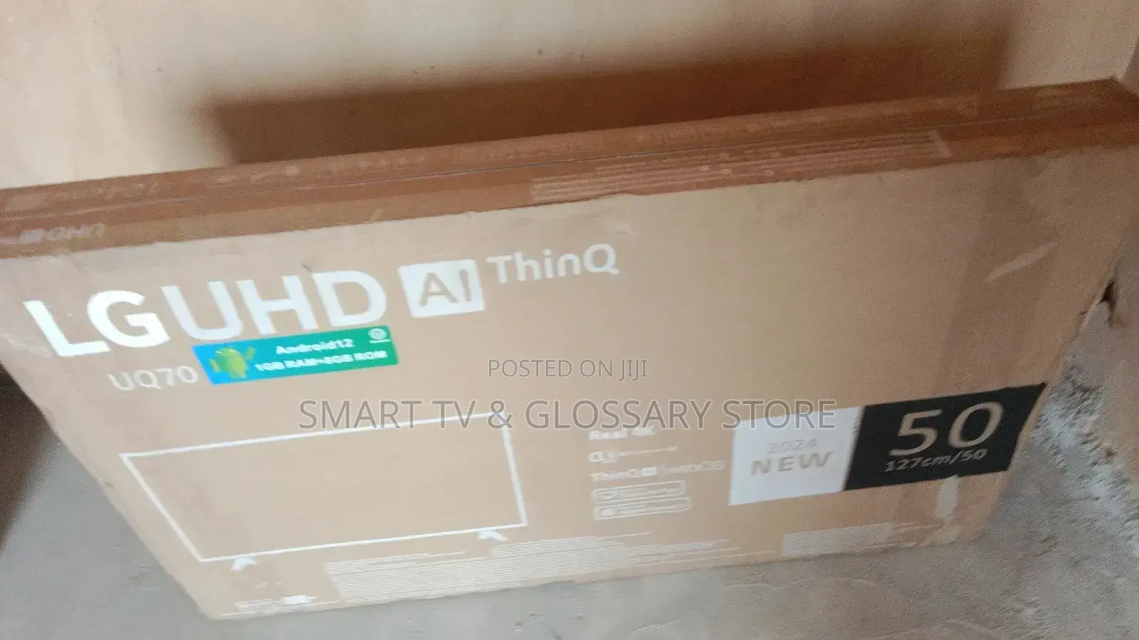 50 Inches Lg Smart Tv , With Mirror Cast and a Good Viewing