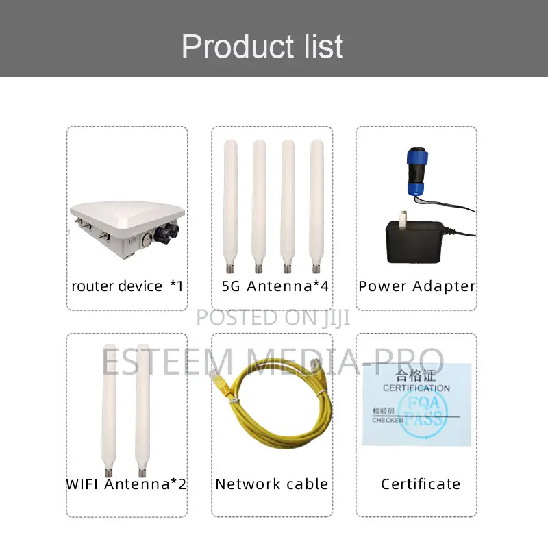 Toputel Rg5000-Od 5g Dual Sim Cards Ip65 Waterproof Outdoor Router
