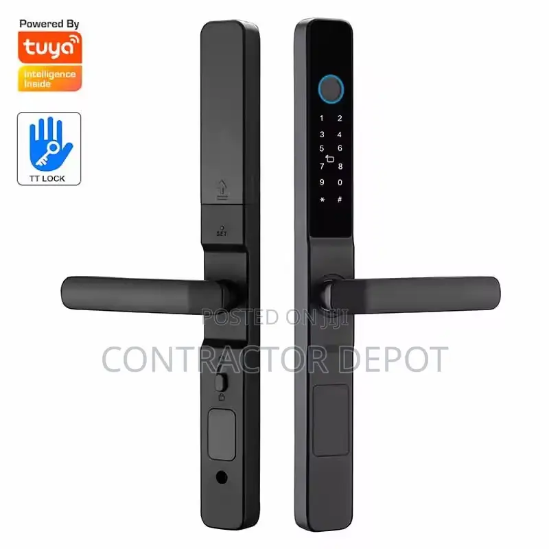Luxury Tuya Lock for Wood Door Slim Aluminium
