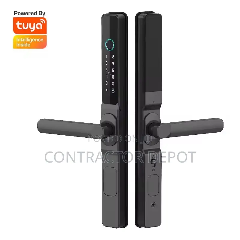 Luxury Tuya Lock for Wood Door Slim Aluminium