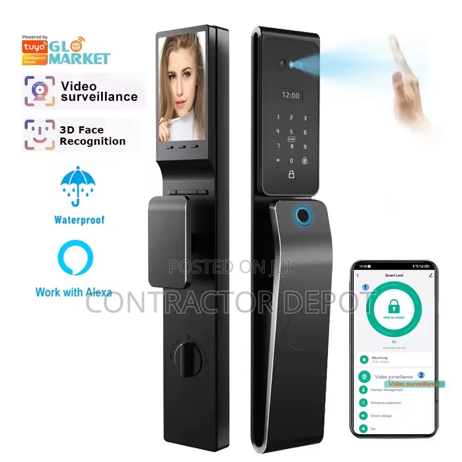 High End Tuya Smart Waterproof Fingerprint 3d Face Recognition