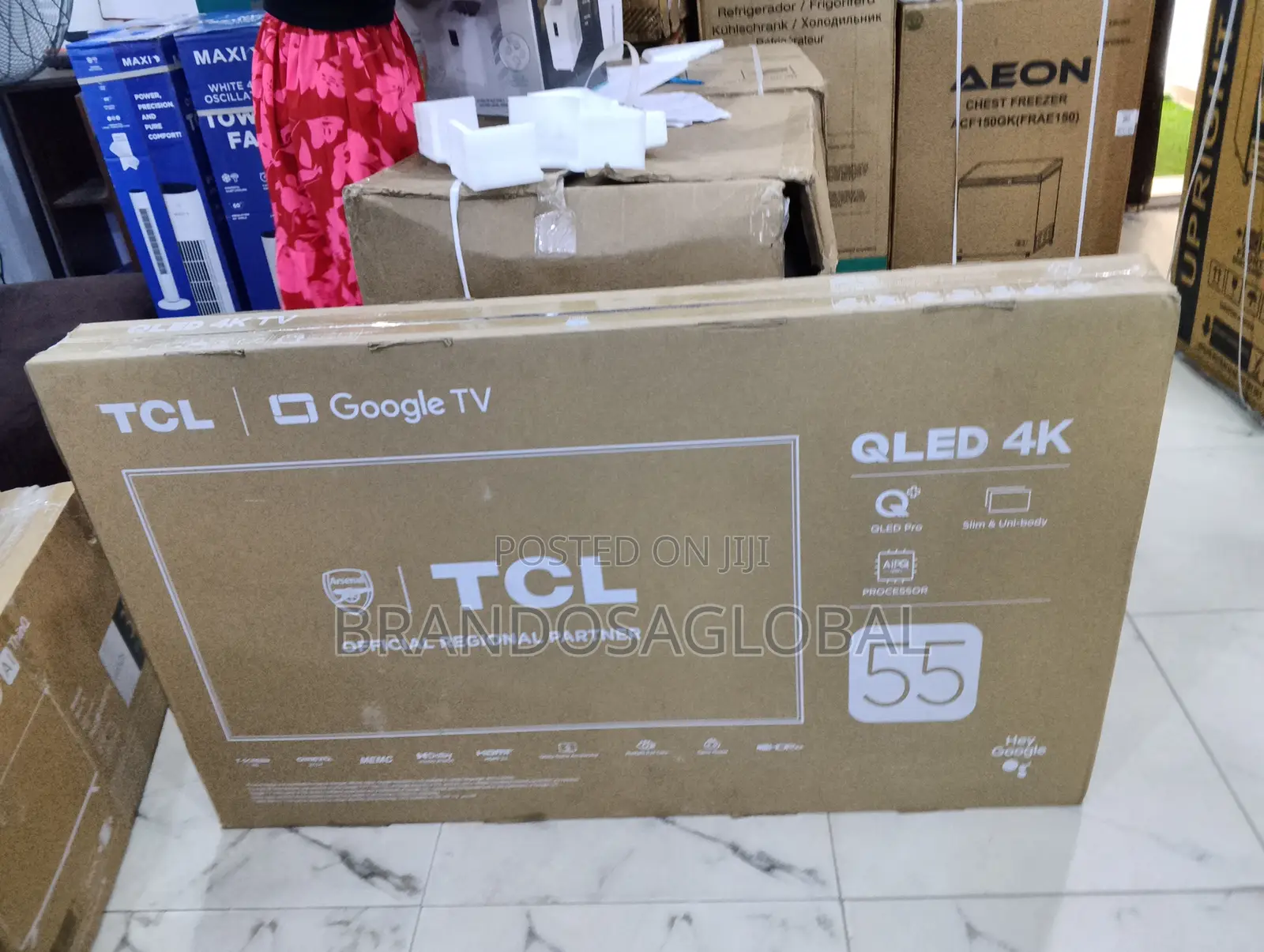 TCL 55c655 Large 55" Qled Smart Screen for Movies