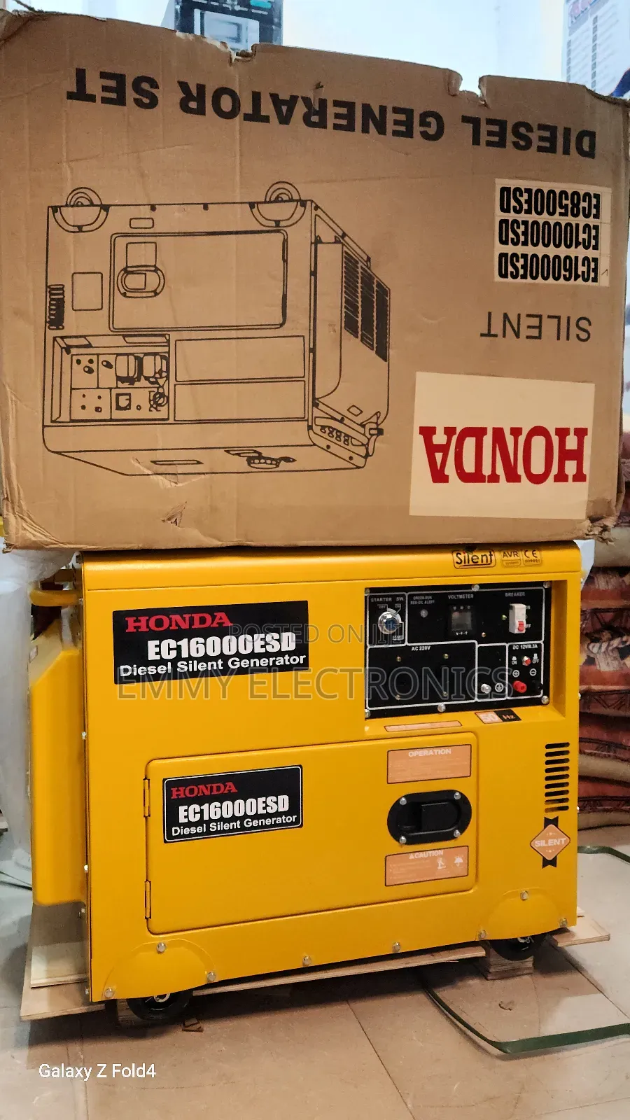 (10.5kva)Honda Diesel Soundproof Gen 1years Wty 100%Copper Coil