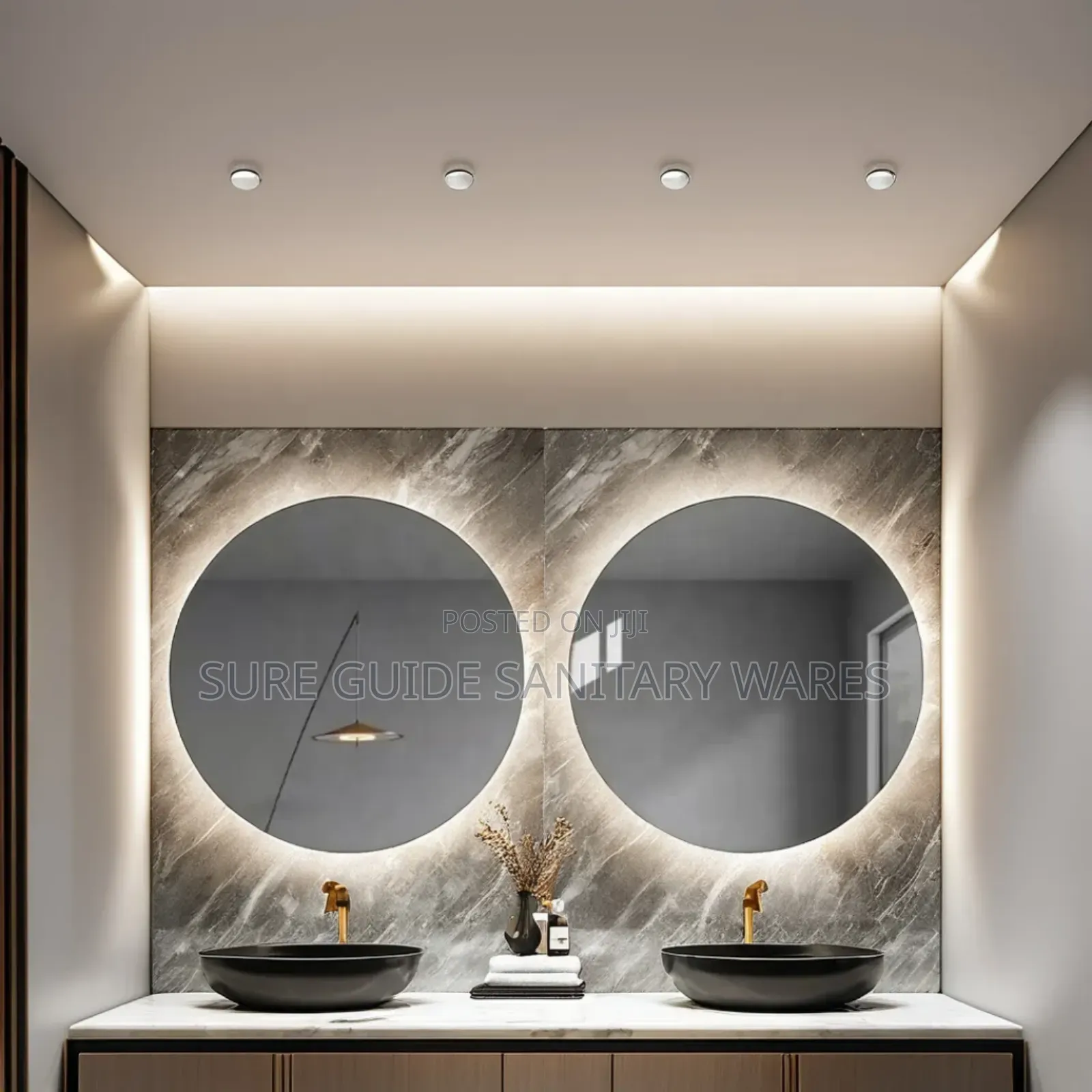 70x70cm Round Shape Vanity Mirror