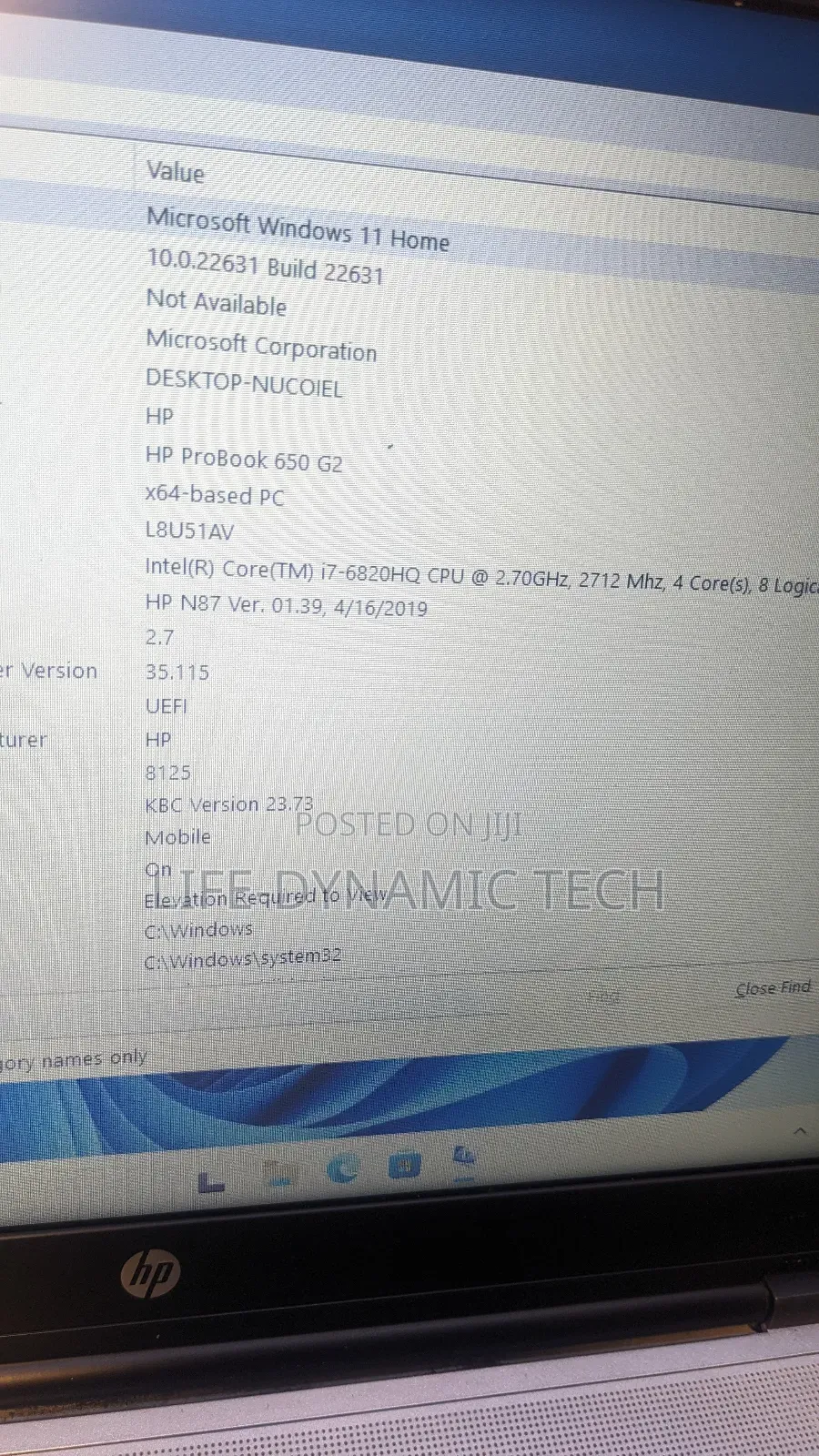 Laptop HP ProBook 650 G2 8GB Intel Core I7 SSD 256GB