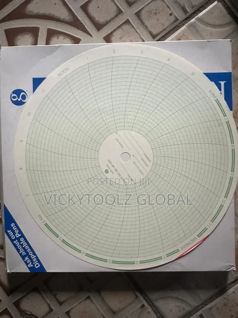 Recording Charts for Chart Recorder 0-5000psi