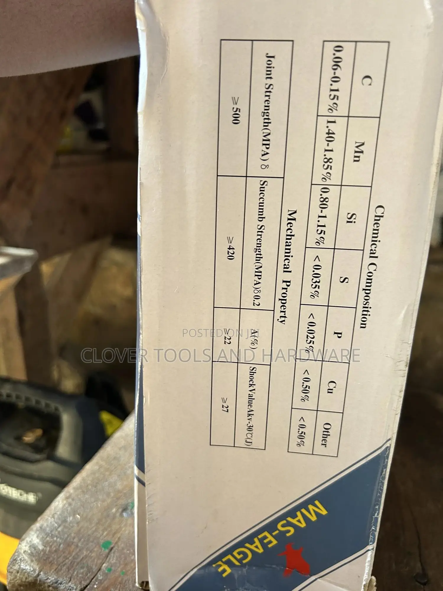 Mas-Eagle Er70s-6 Welding Wire 1.2m