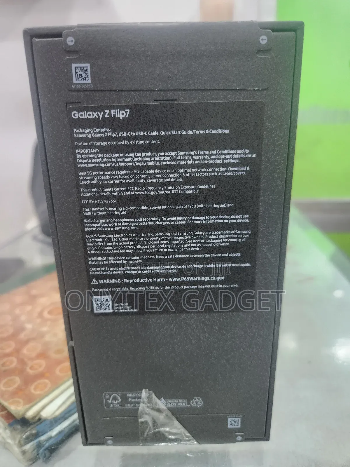 New Samsung Galaxy Z Flip7 256 GB Black