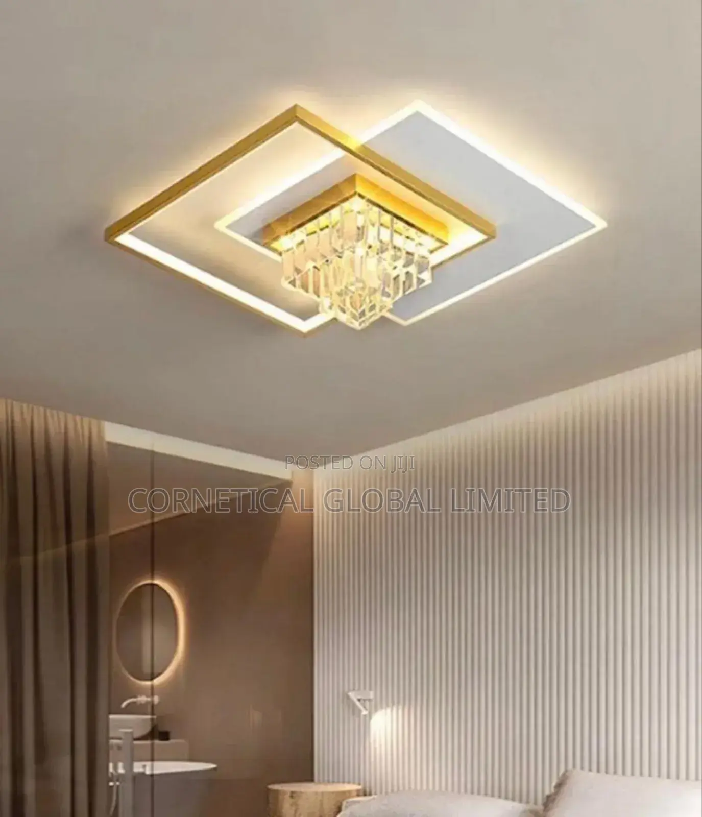 Ceiling Pop Led Crystal Light for Sitting Rooms