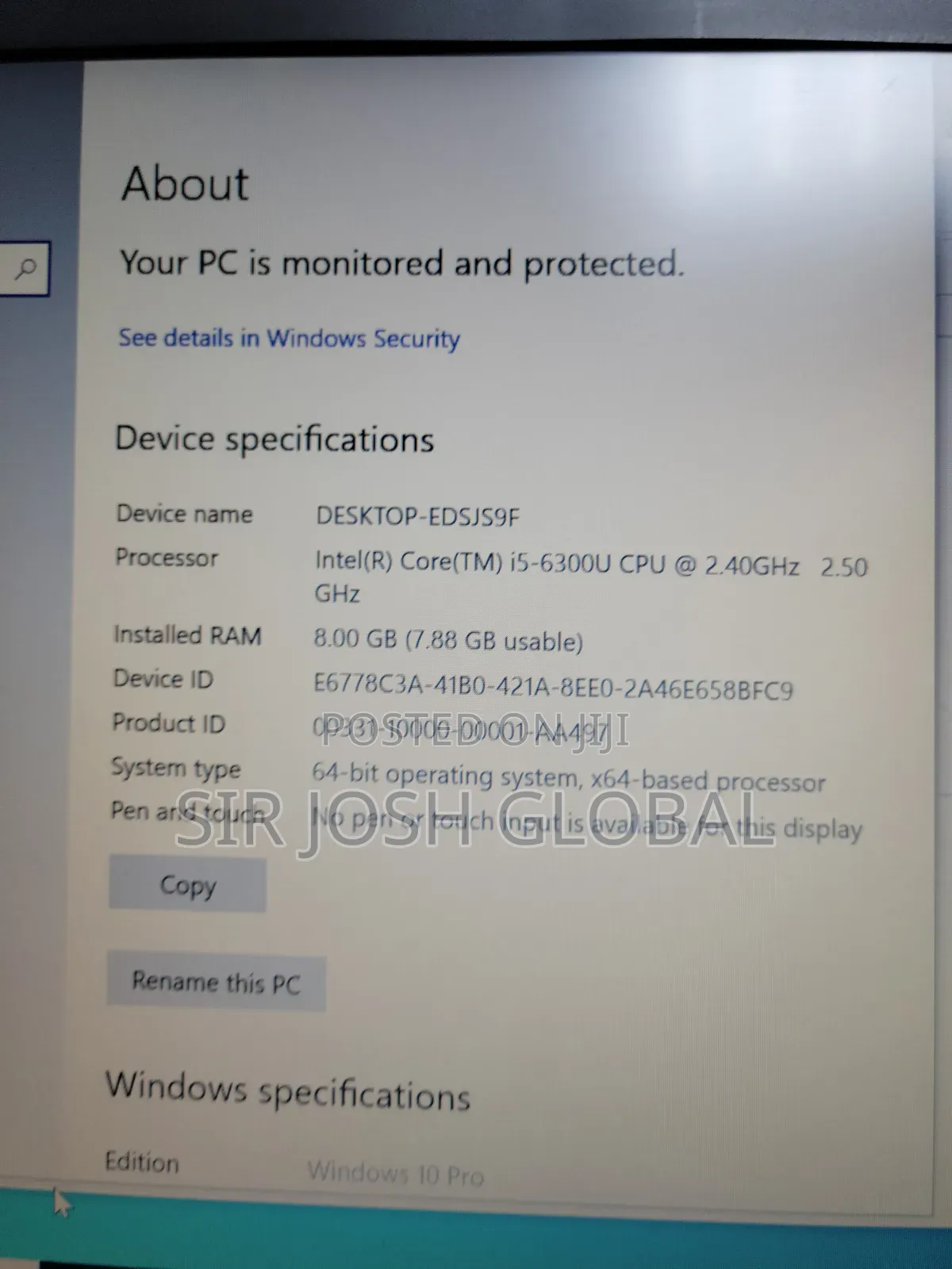 Laptop HP EliteBook 840 G3 8GB Intel Core i5 SSD 256GB