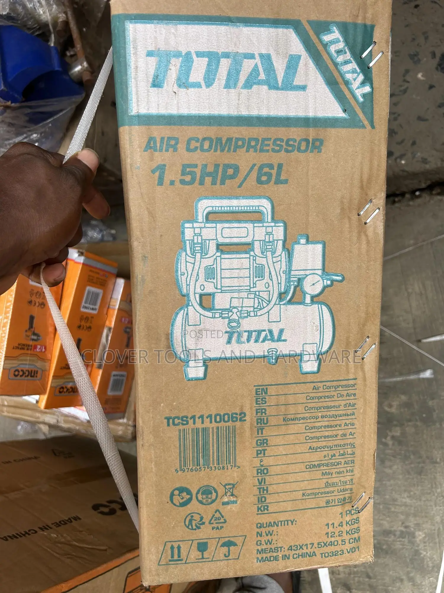 6l/1100w Total TCS Air Compressor