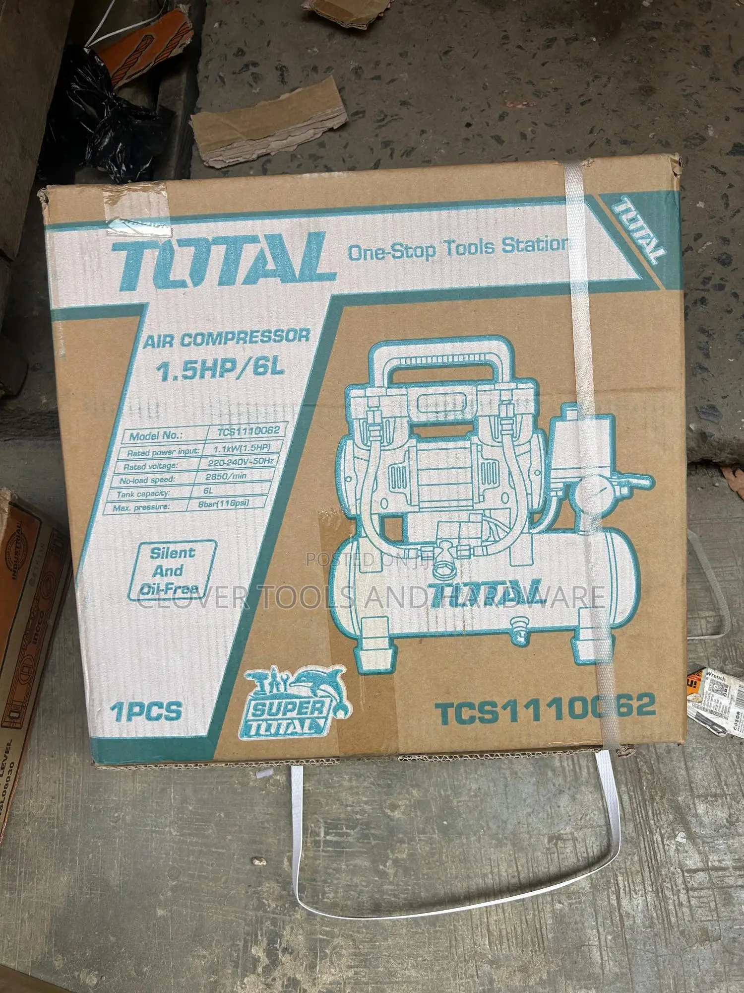 6l/1100w Total TCS Air Compressor