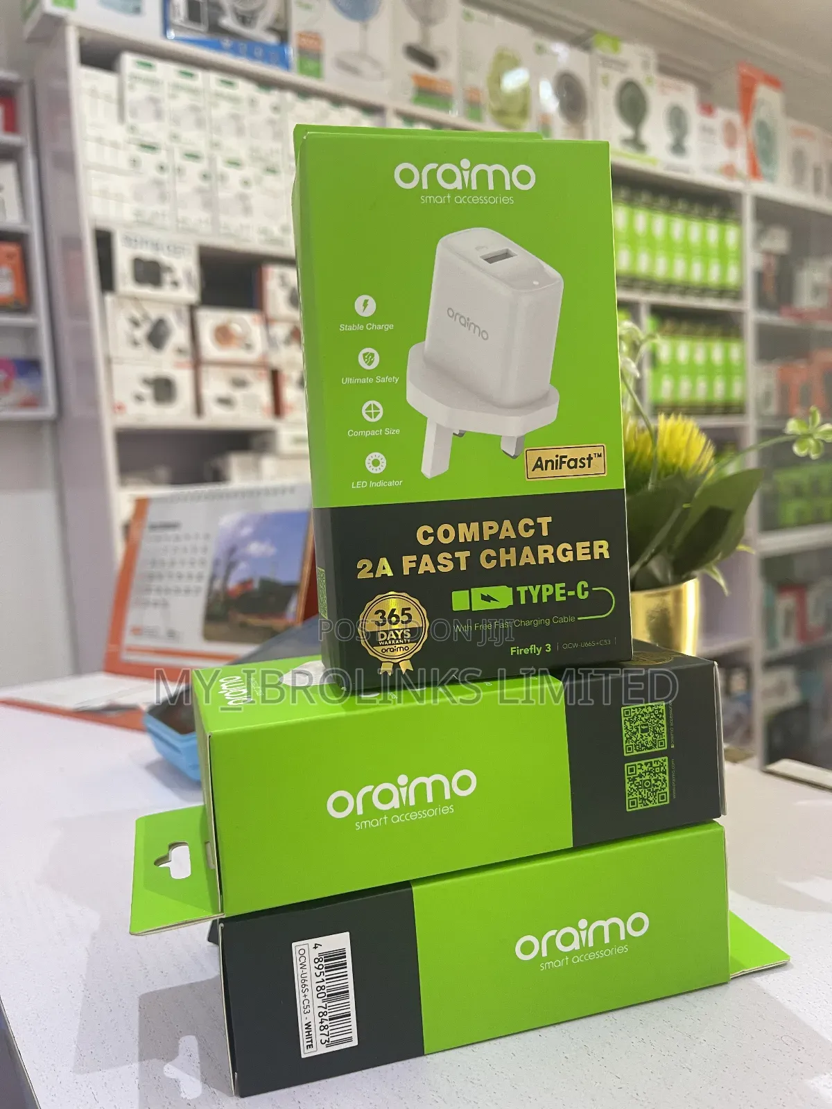 Oraimo 2a Fast Type-C Charger