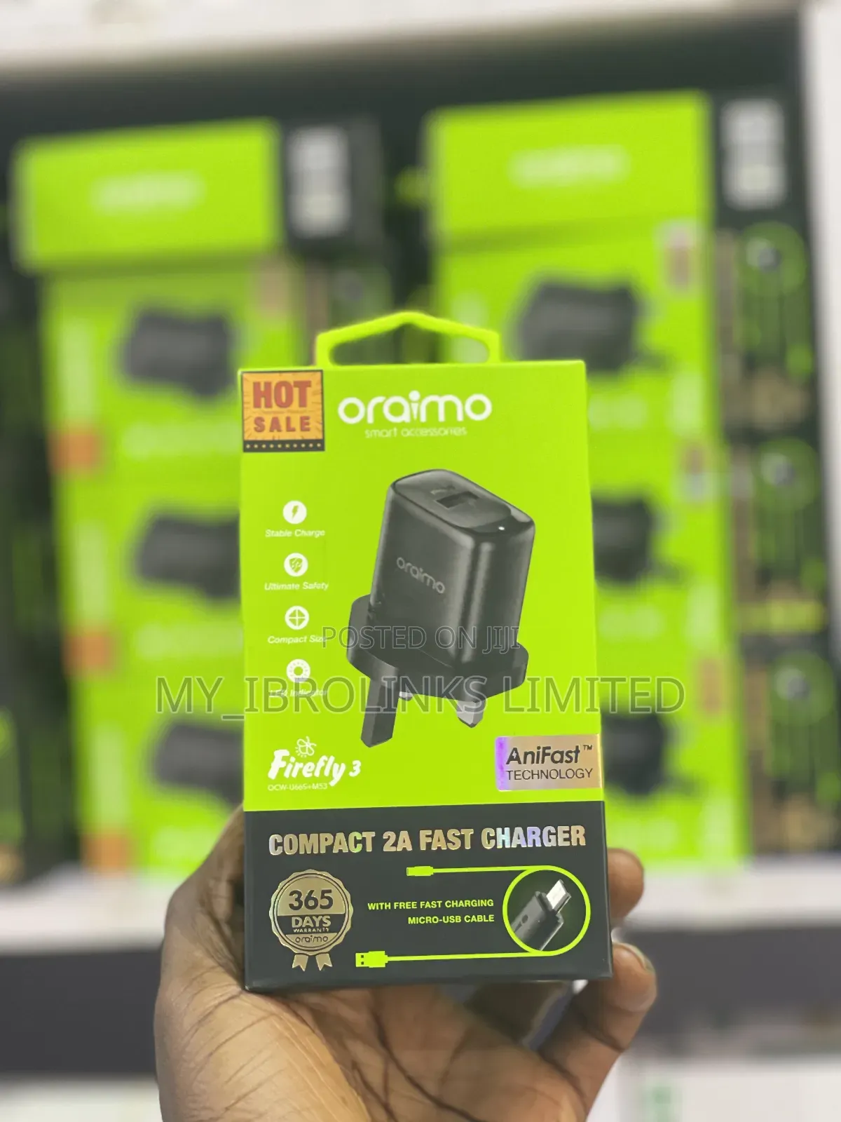 Oraimo 2a Fast Charger
