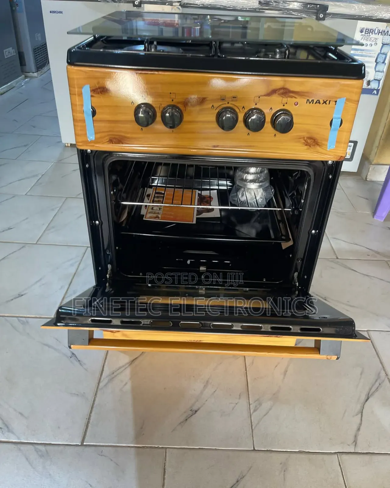 Maxi Standing Gas Cooker, 60 by 60, Wooden