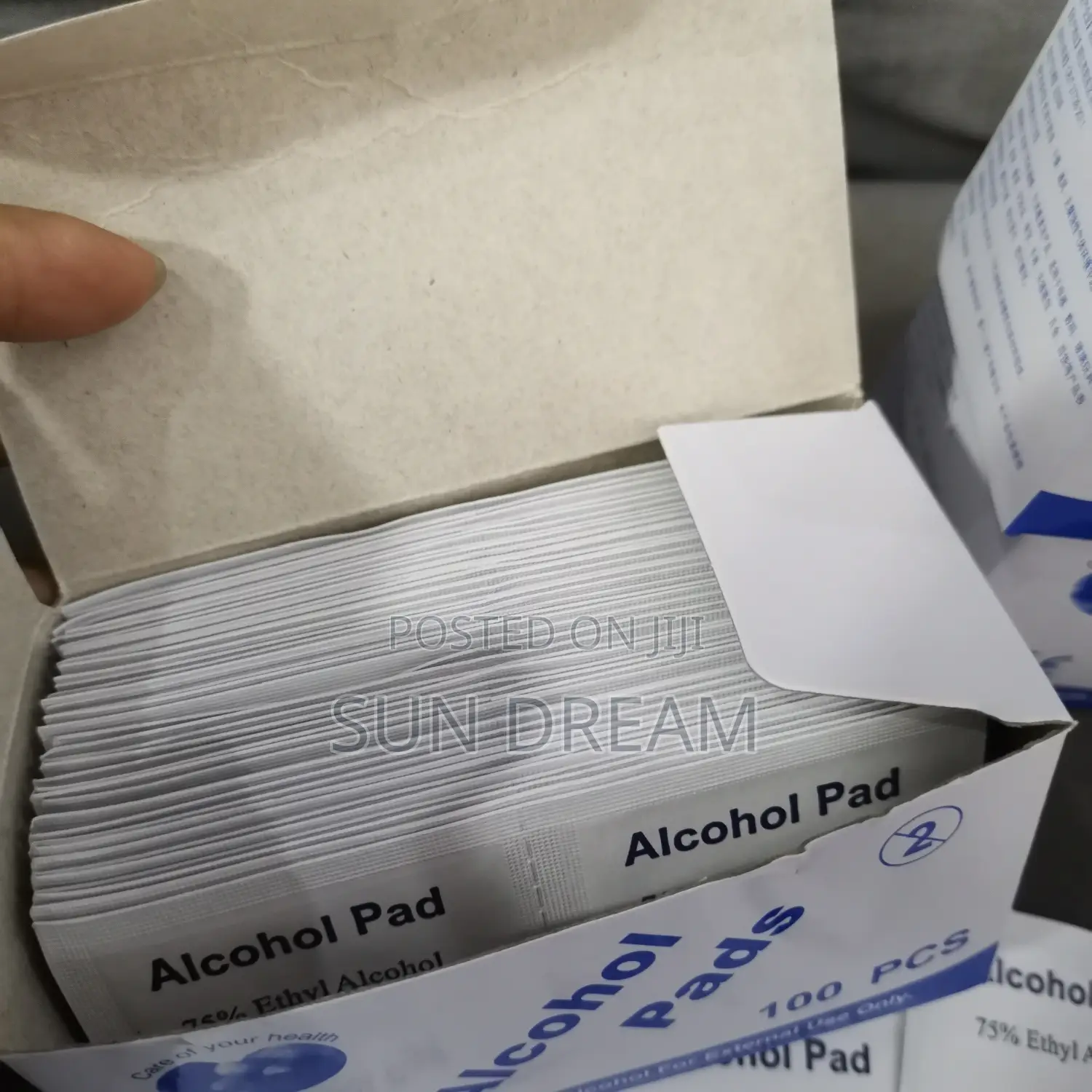 100 PCS Alcohol Pads Nail Salon Item Alcohol Disinfectant Pads