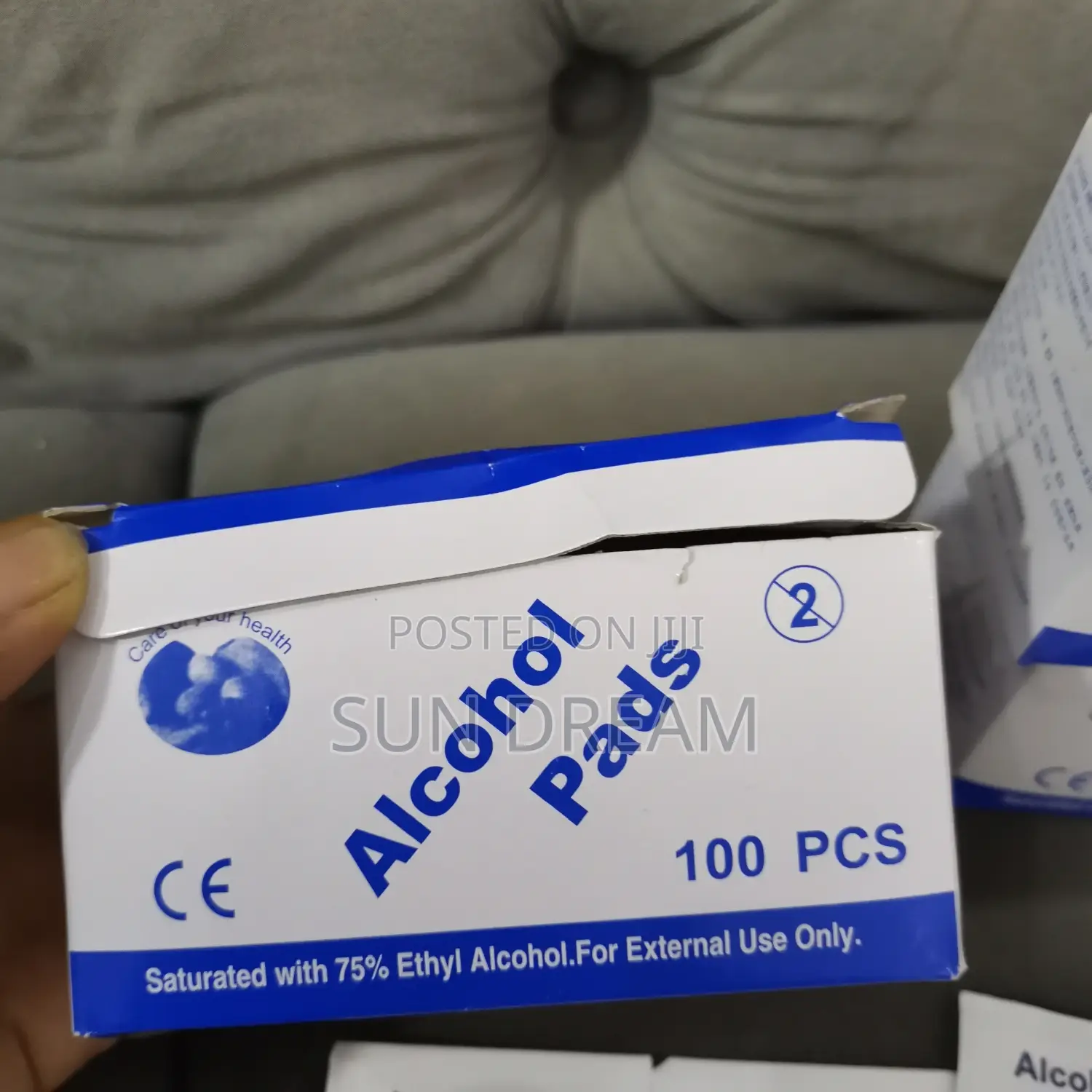 100 PCS Alcohol Pads Nail Salon Item Alcohol Disinfectant Pads