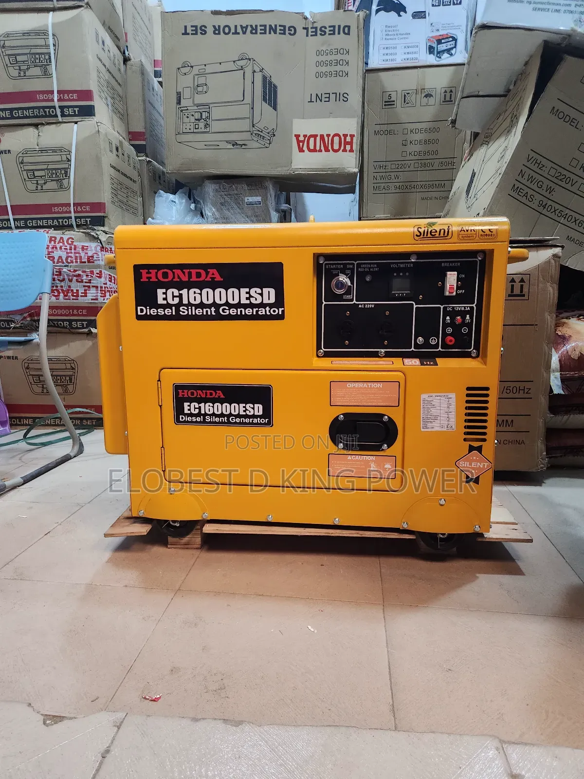 15kva Honda Diesel Generator With 100% Pure Copper Coil