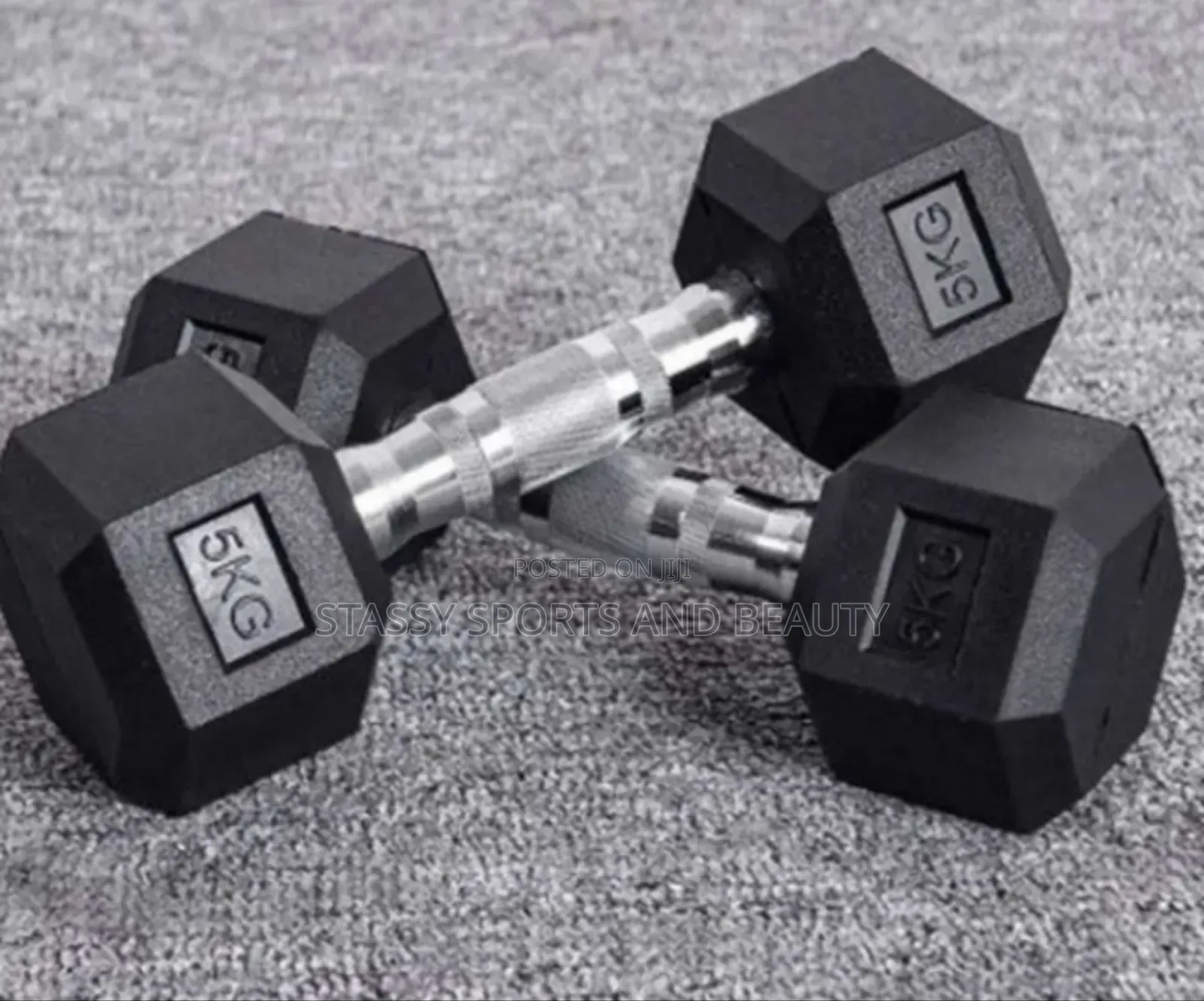 Professional 5kg Hexagonal Dumbbell Set 5kg(×2) {10kg Total}