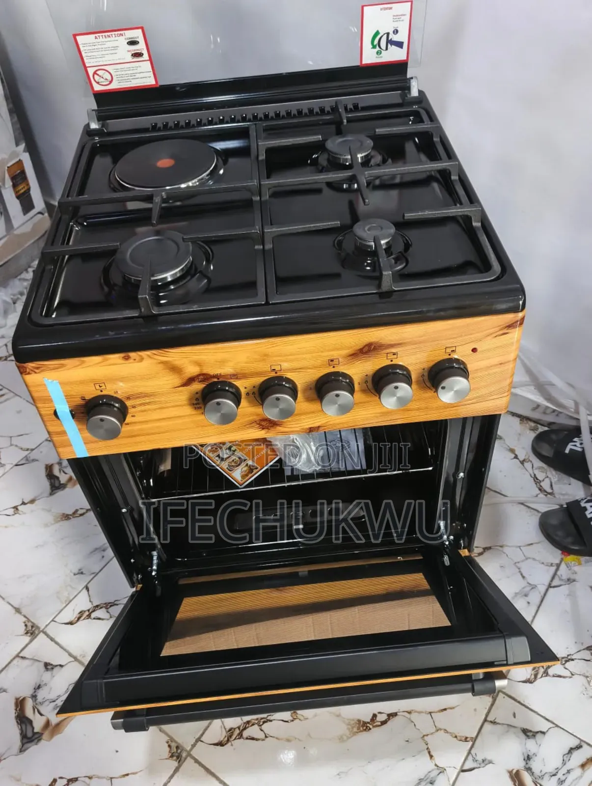 Original Bosch 60cm Wood Standing Gas Electric Cooker 3+1 With Oven