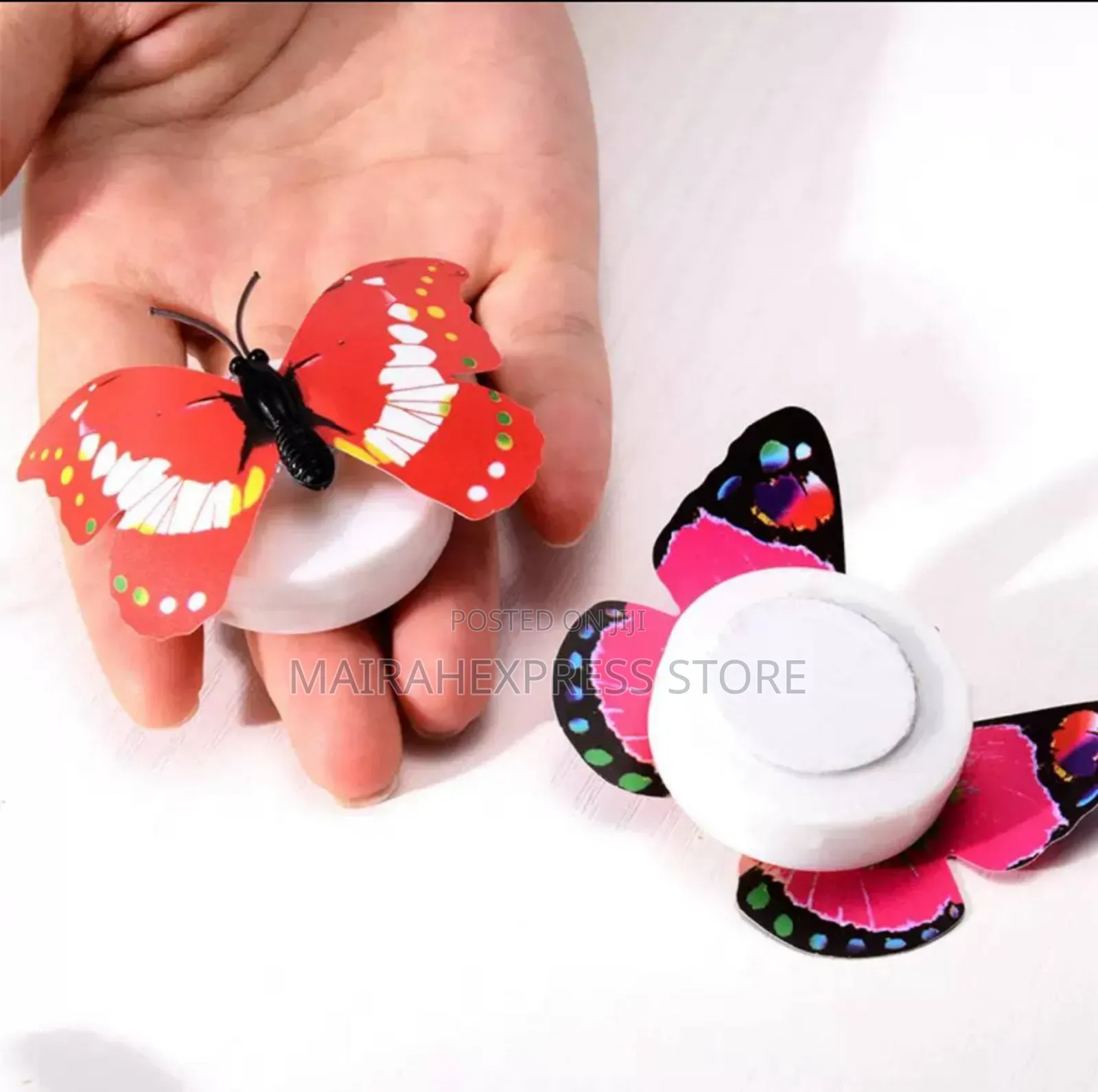 6pcs Novelty Diy Led Colorful Butterfly Night Light