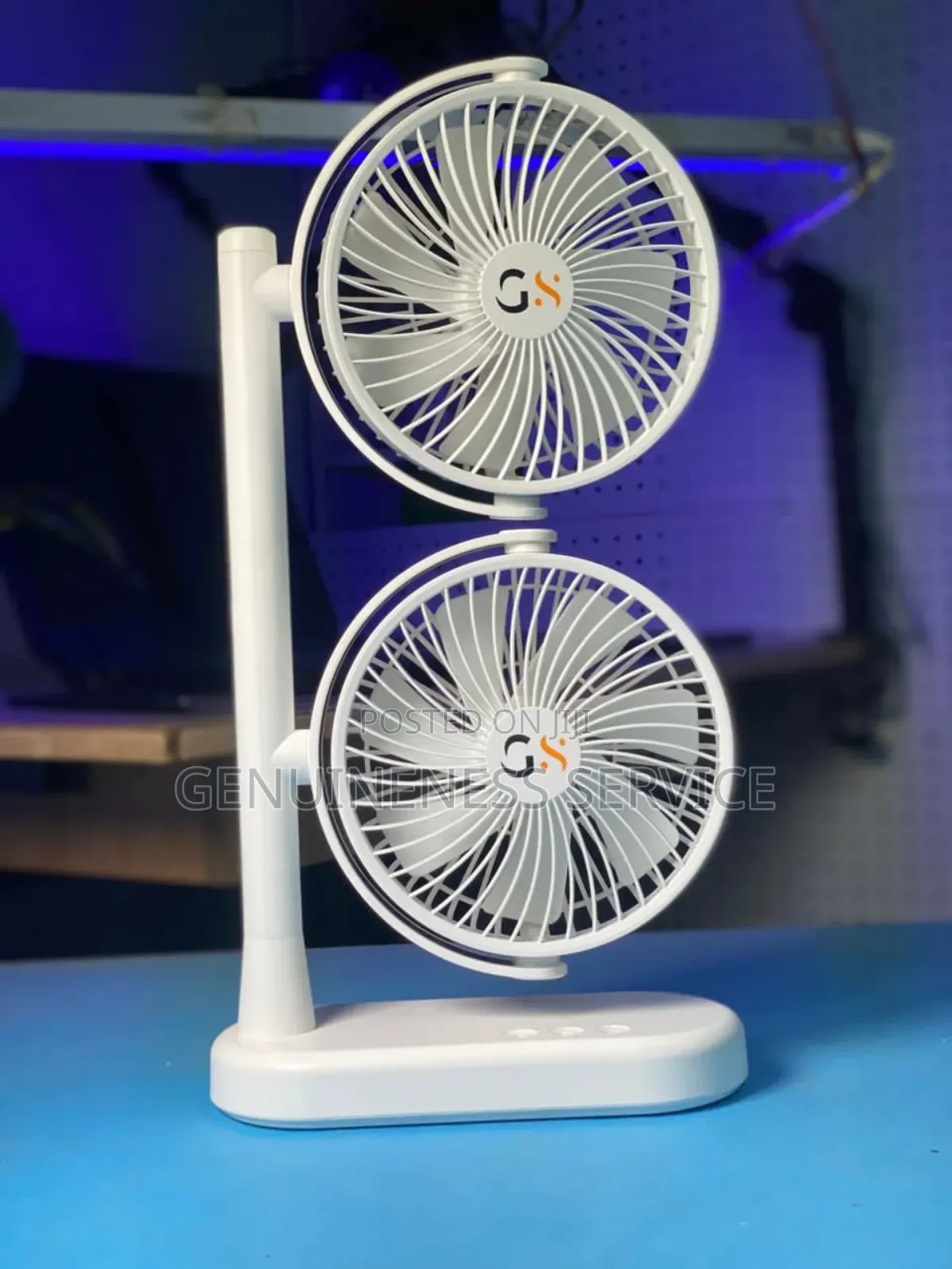 Double Headed Rechargeable Fan