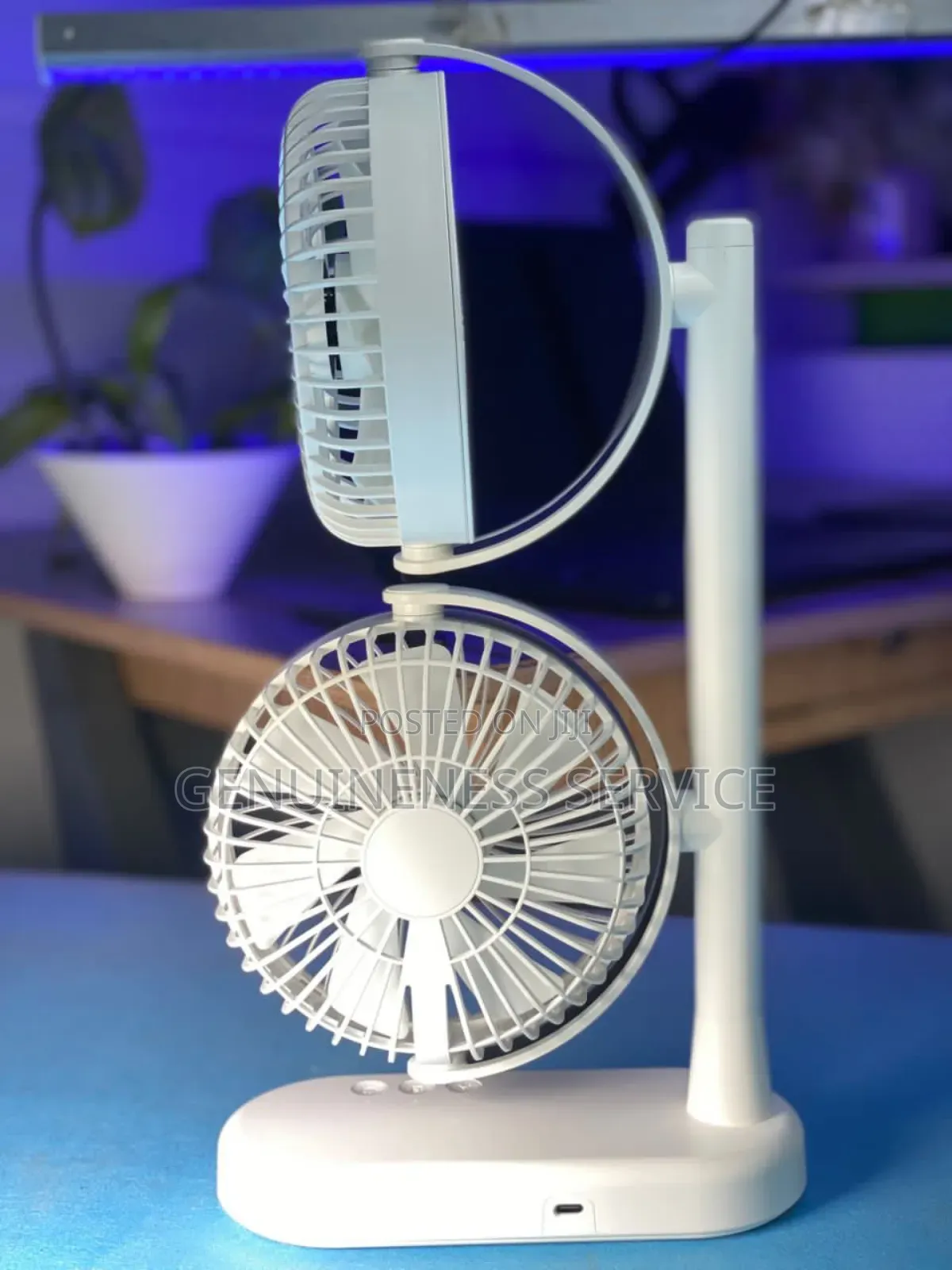Double Headed Rechargeable Fan