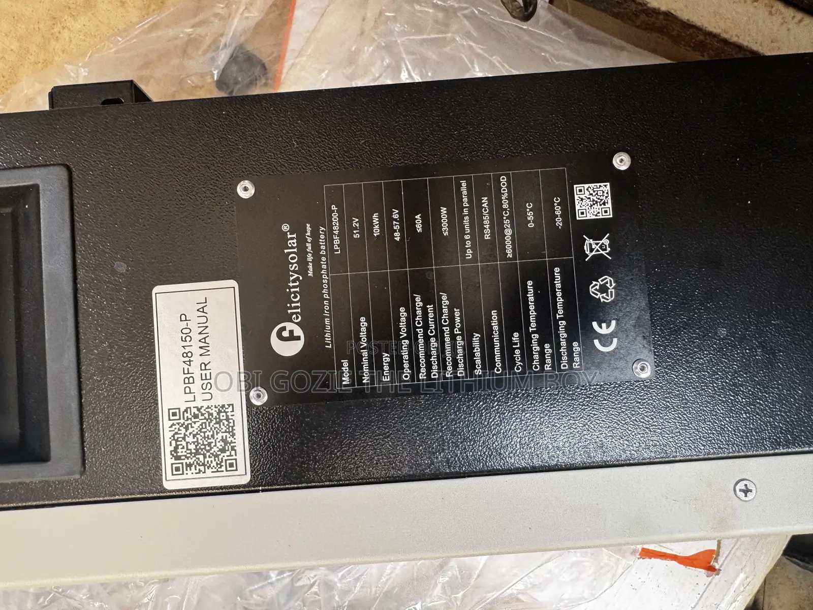 10kwh 51.2v Felicity Solar Lithium Battery. Best Battery in the World